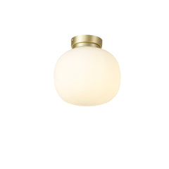 Sparta Small Oval Ball Flush Fitting - Satin Gold/Matt Black