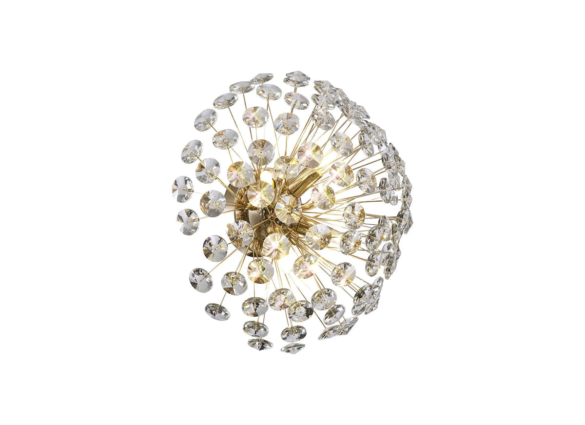 Bellagio 4Lt Wall/Ceiling Lamp - French Gold/Polished Chrome