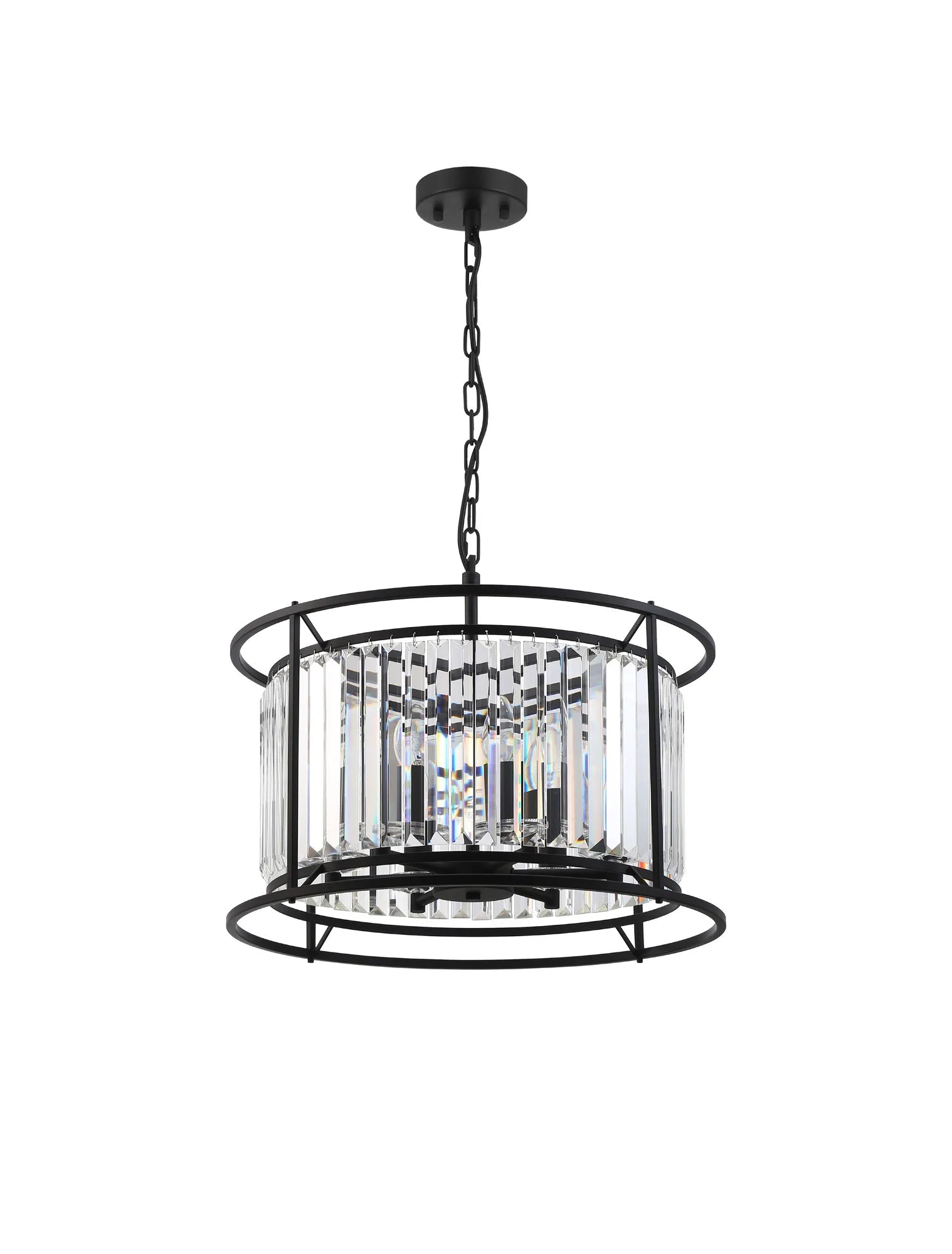 Massa 3/6Lt Crystal Ceiling Light/Semi Flush Convertible - Various FInish