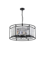 Massa 8/10Lt Crystal Ceiling Light/Semi Flush Convertible - Various FInish