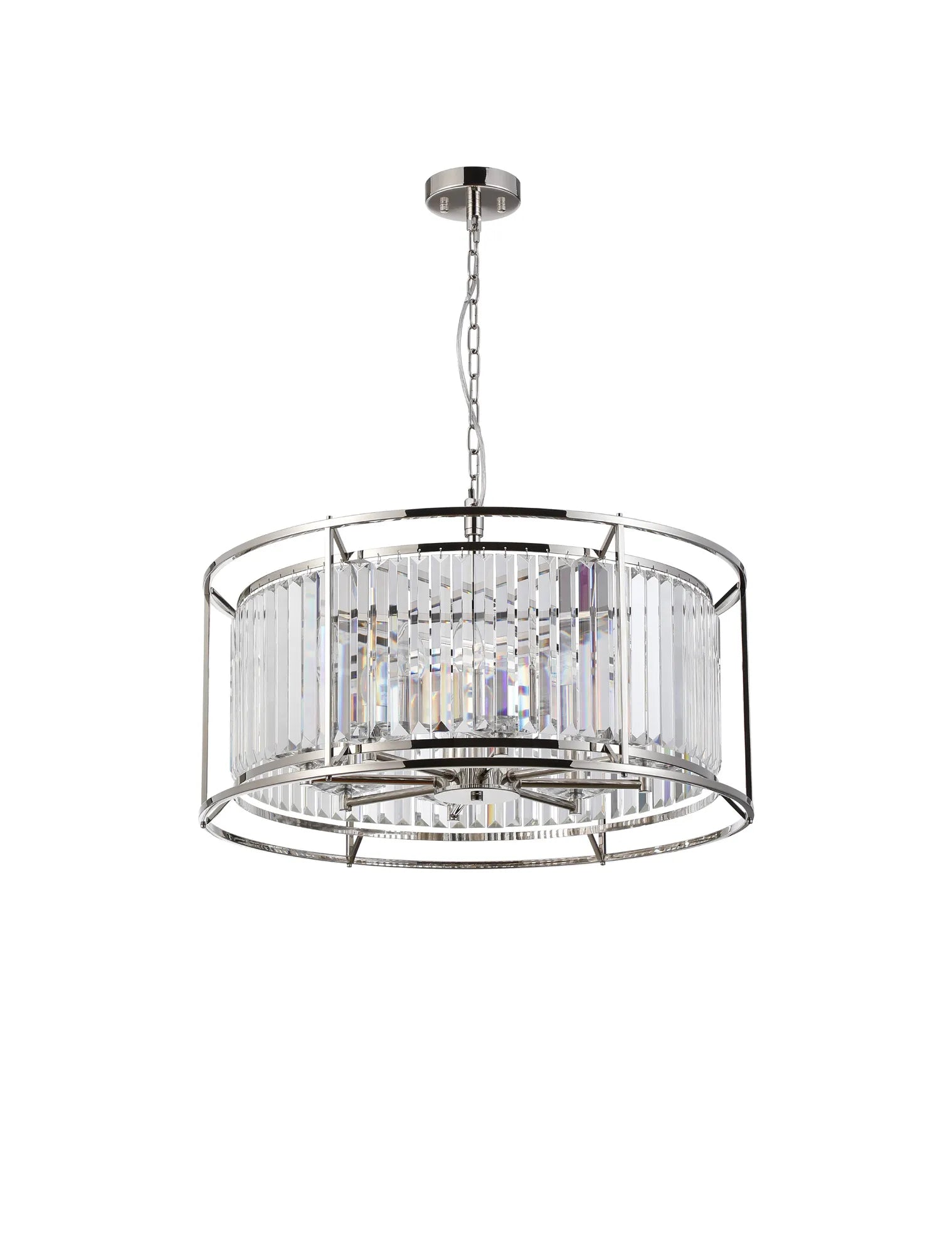 Massa 8/10Lt Crystal Ceiling Light/Semi Flush Convertible - Various FInish