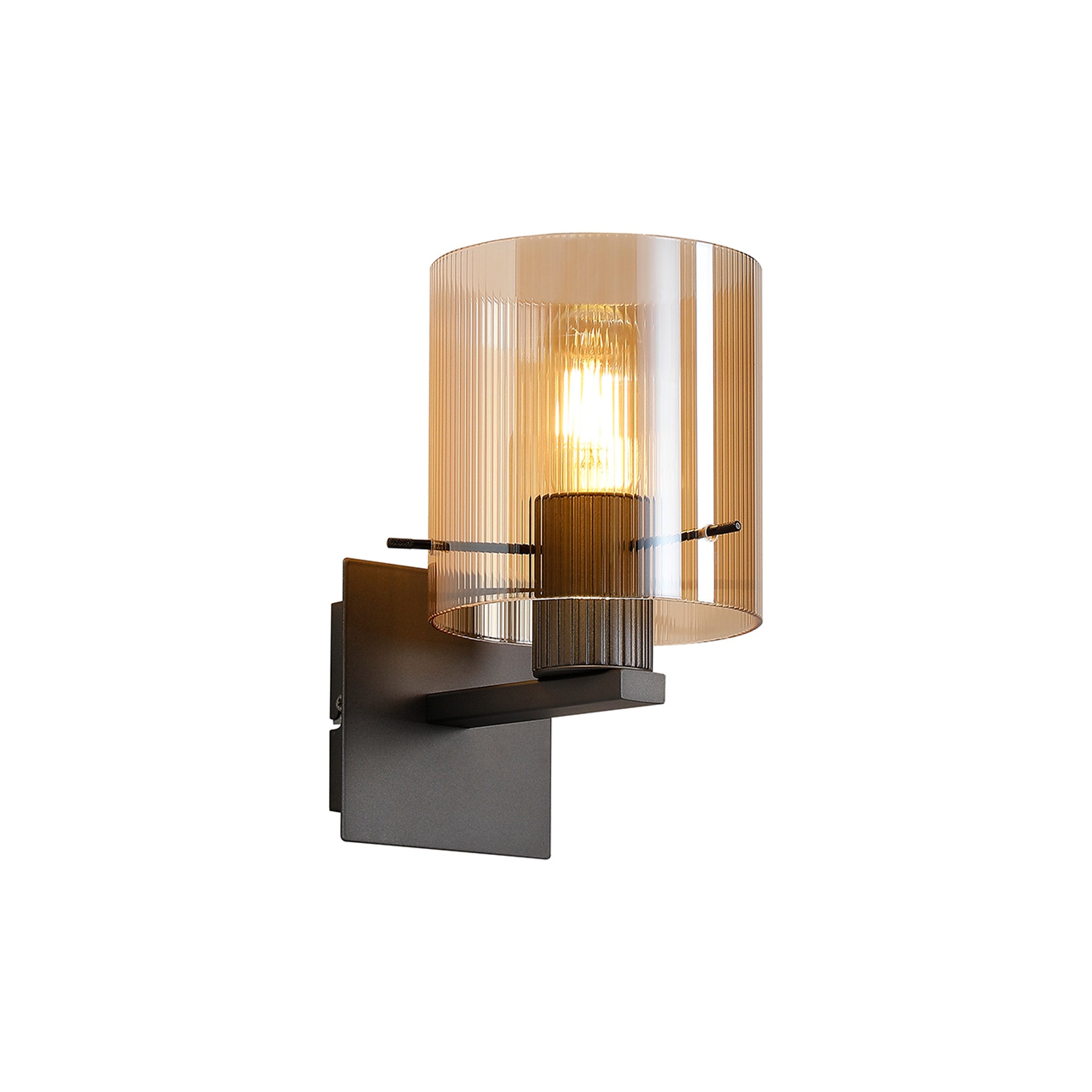 Hailey 1Lt Wall Light Narrow Line Glass - Various Colours