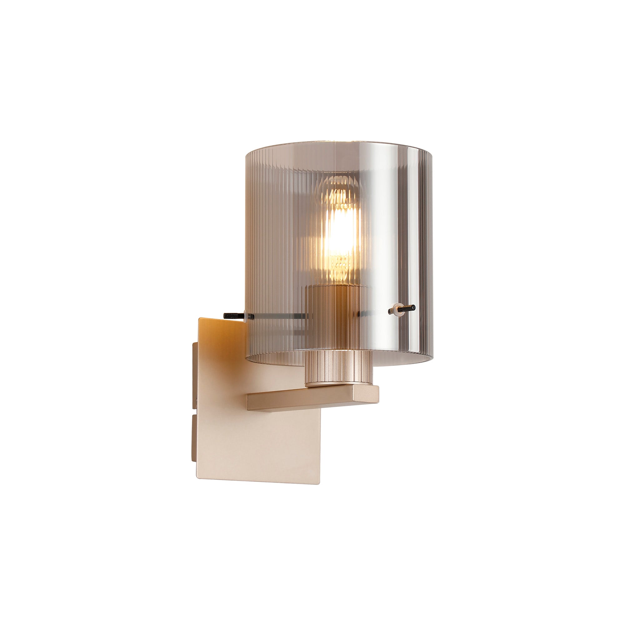 Hailey 1Lt Wall Light Narrow Line Glass - Various Colours