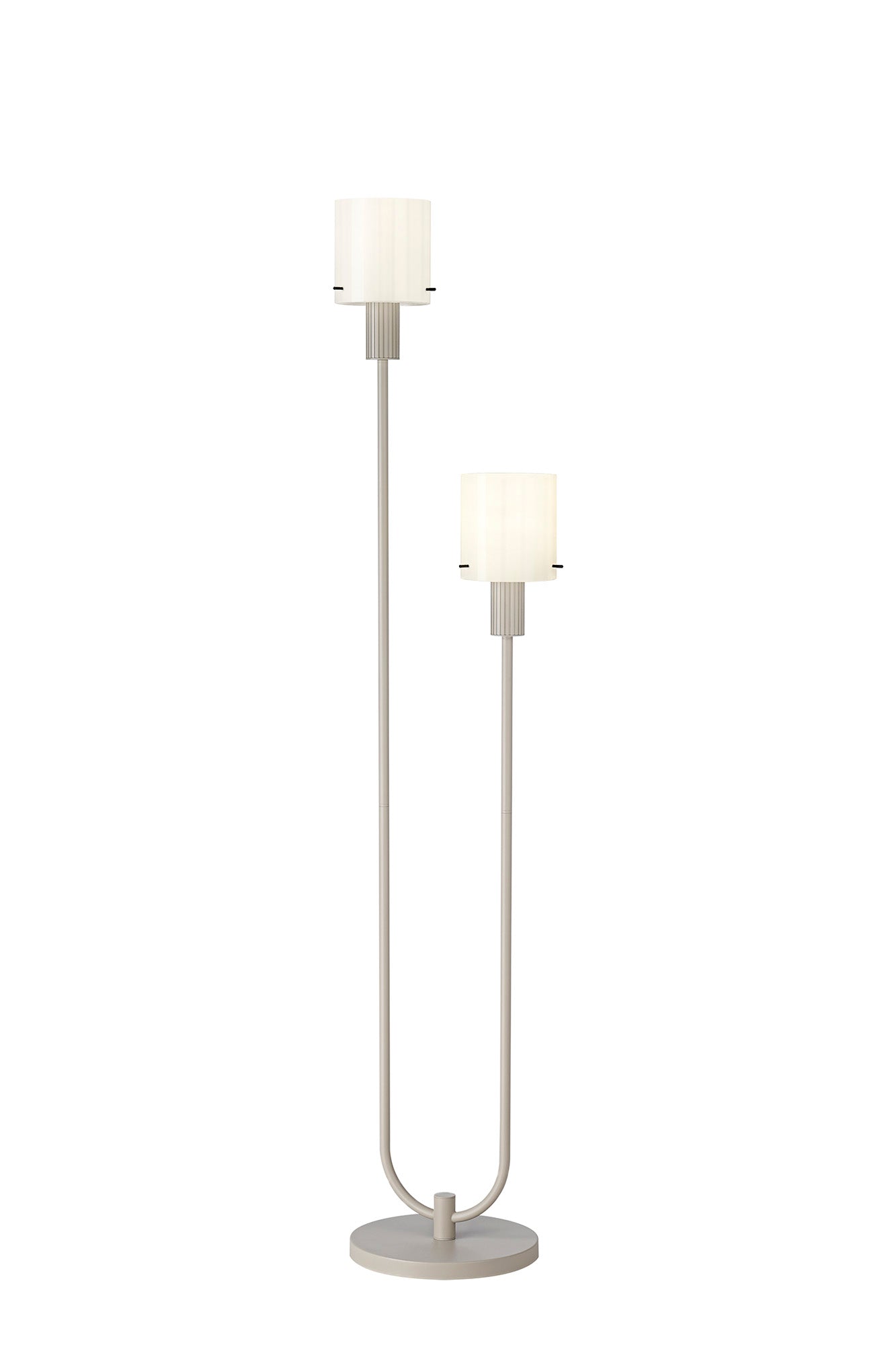 Hailey 2Lt Floor Lamp Narrow Line Glass - Various Colours