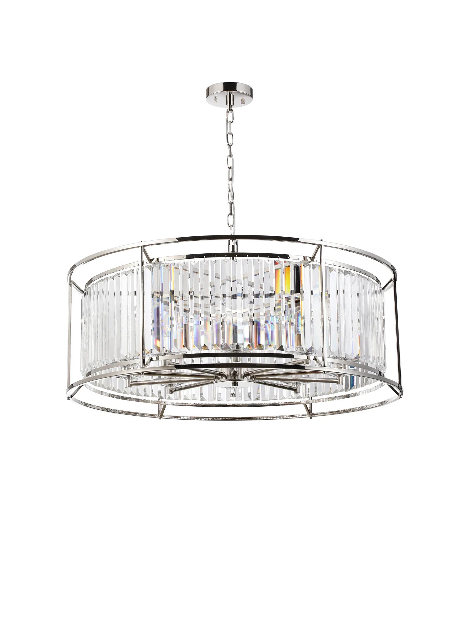 Massa 8/10Lt Crystal Ceiling Light/Semi Flush Convertible - Various FInish