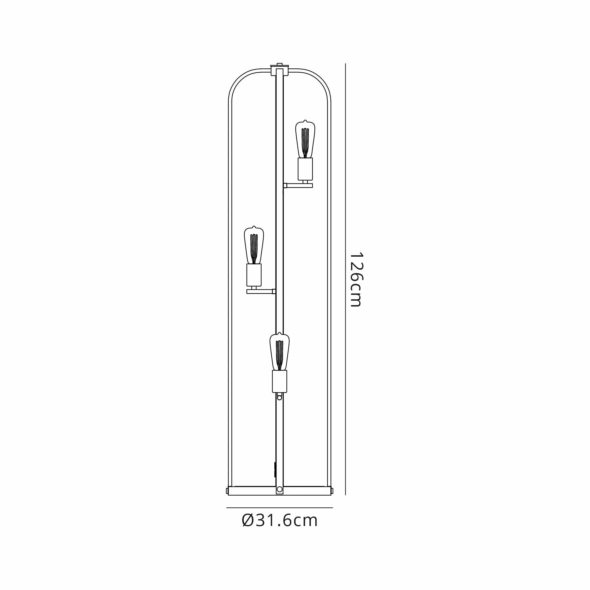 Tua Floor Lamp - Bronze/Nickel