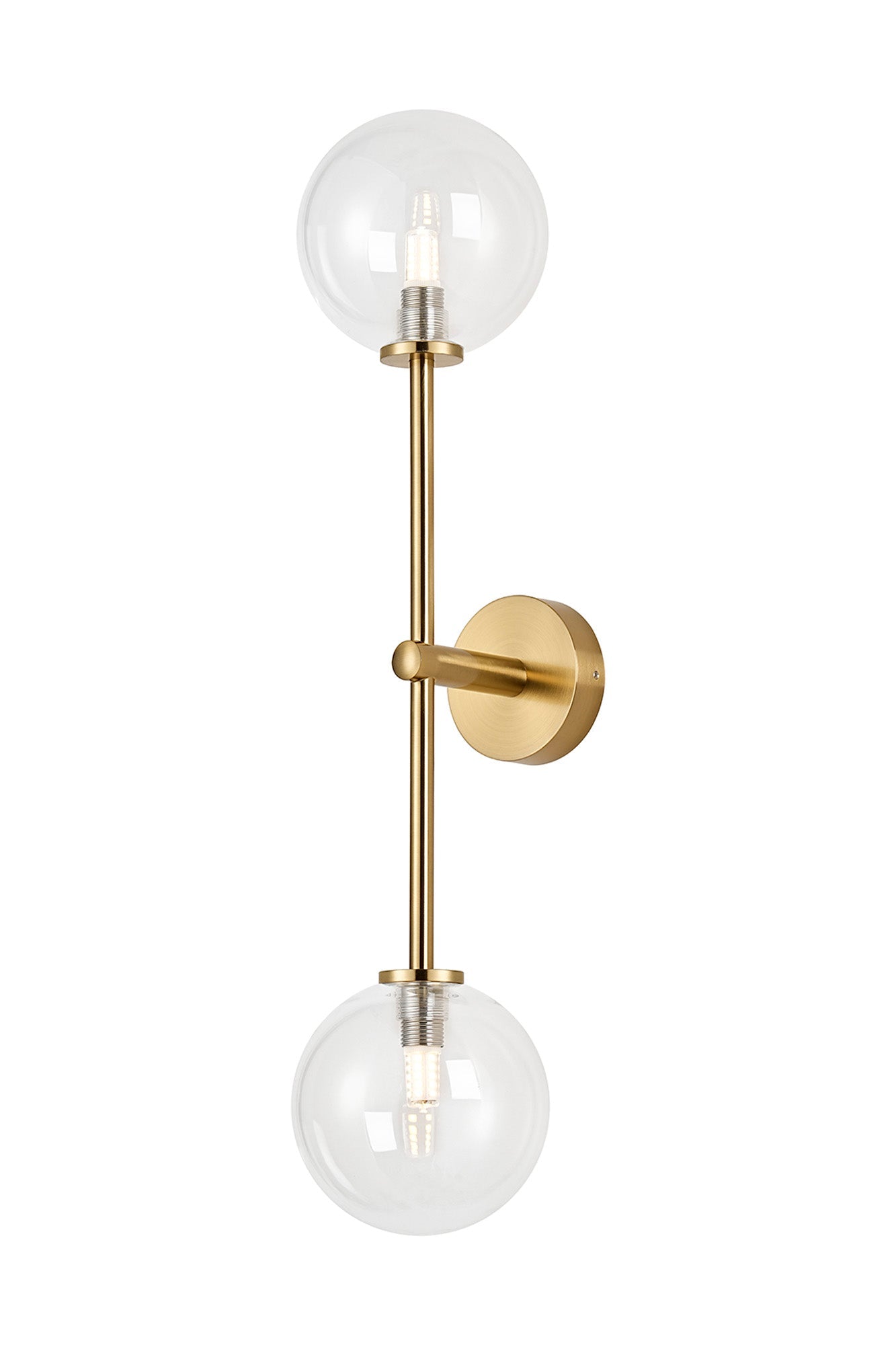 Roosevelt Tall  2Lt Bathroom Wall Light IP44 - Various Styles