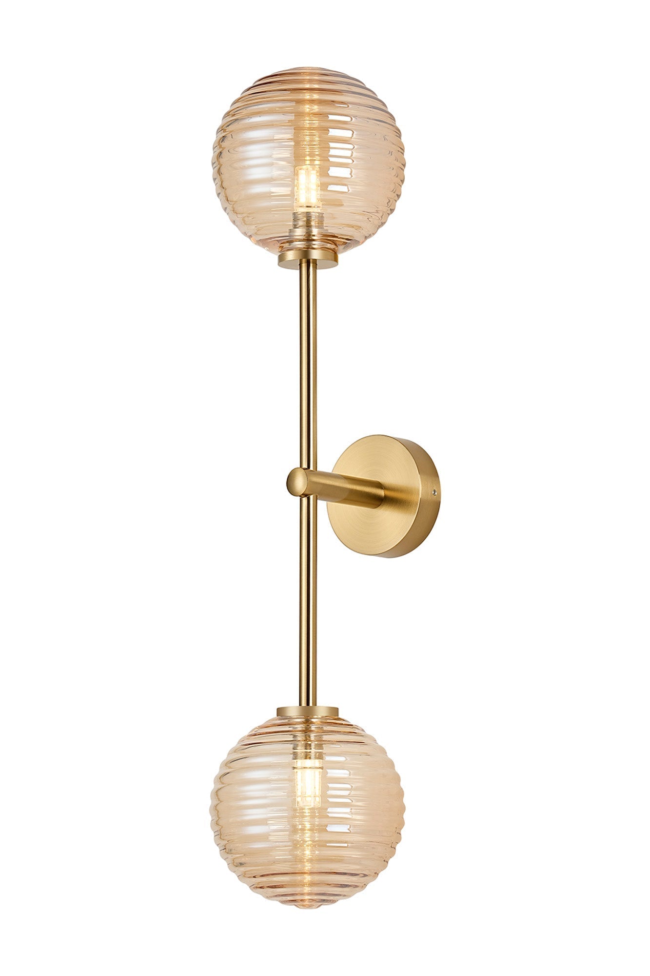 Roosevelt Tall  2Lt Bathroom Wall Light IP44 - Various Styles
