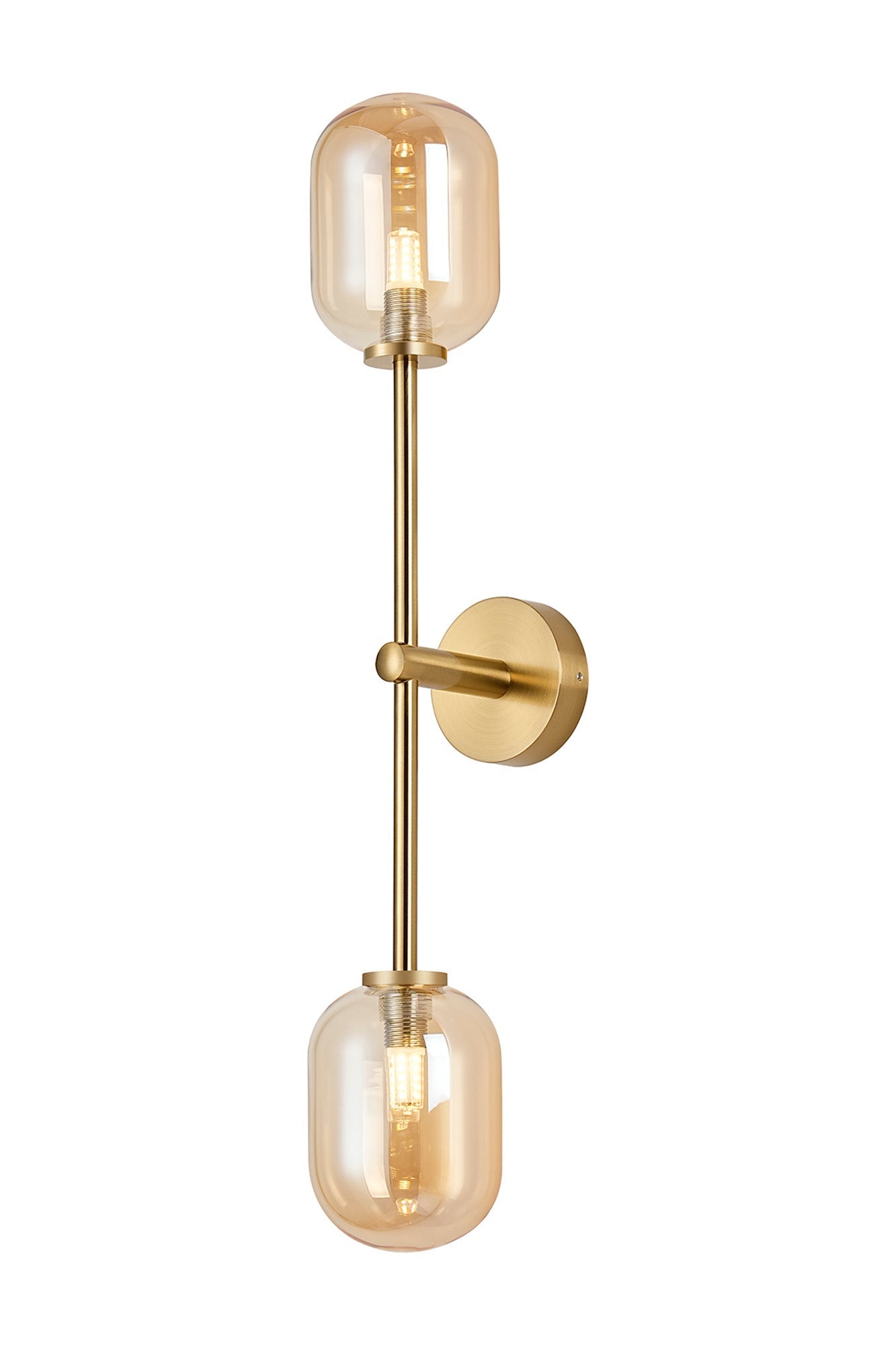 Roosevelt Tall  2Lt Bathroom Wall Light IP44 - Various Styles