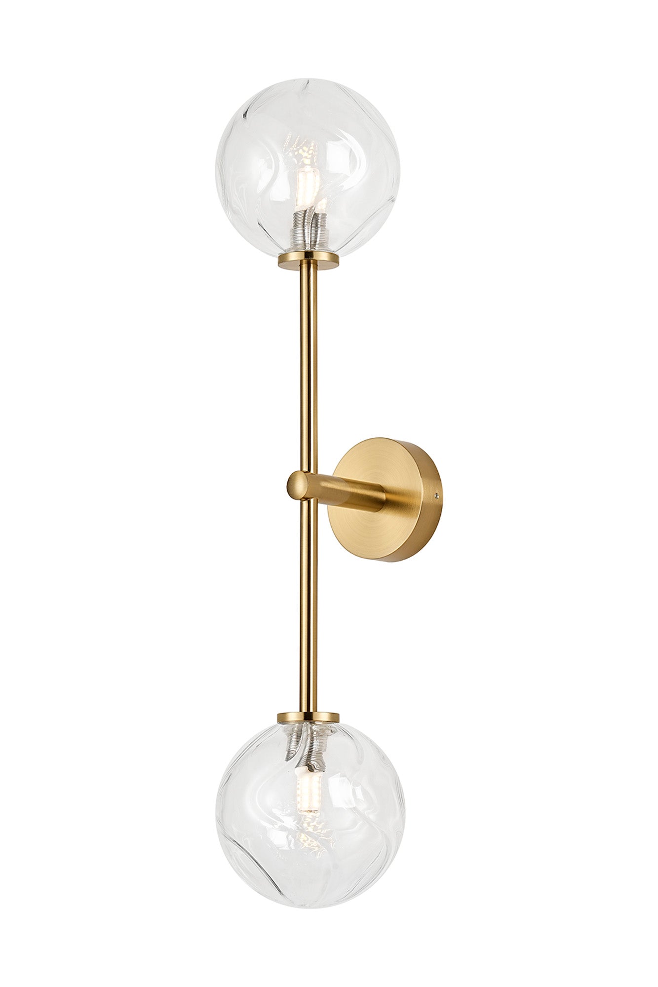 Roosevelt Tall  2Lt Bathroom Wall Light IP44 - Various Styles