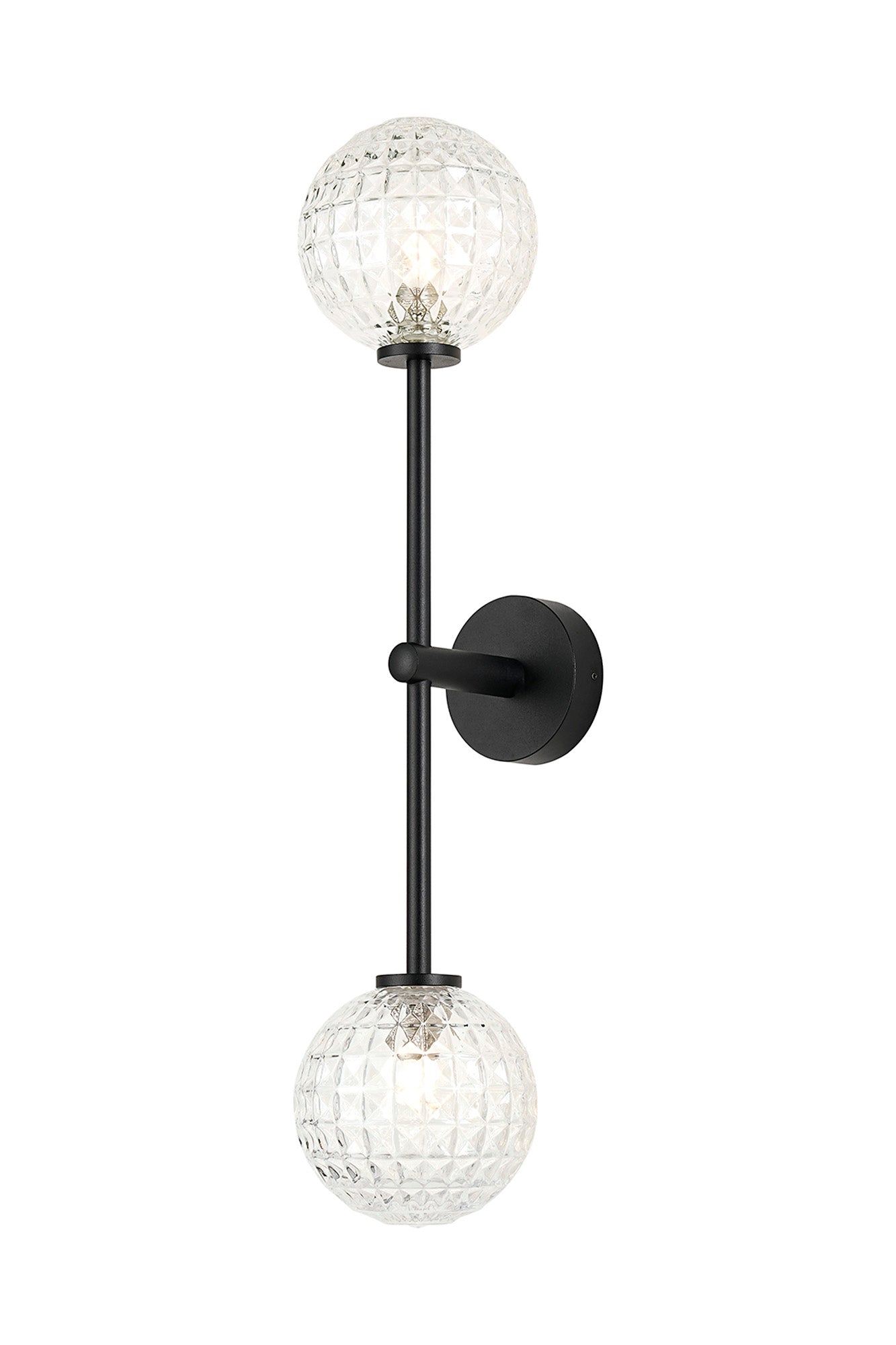 Roosevelt Tall  2Lt Bathroom Wall Light IP44 - Various Styles