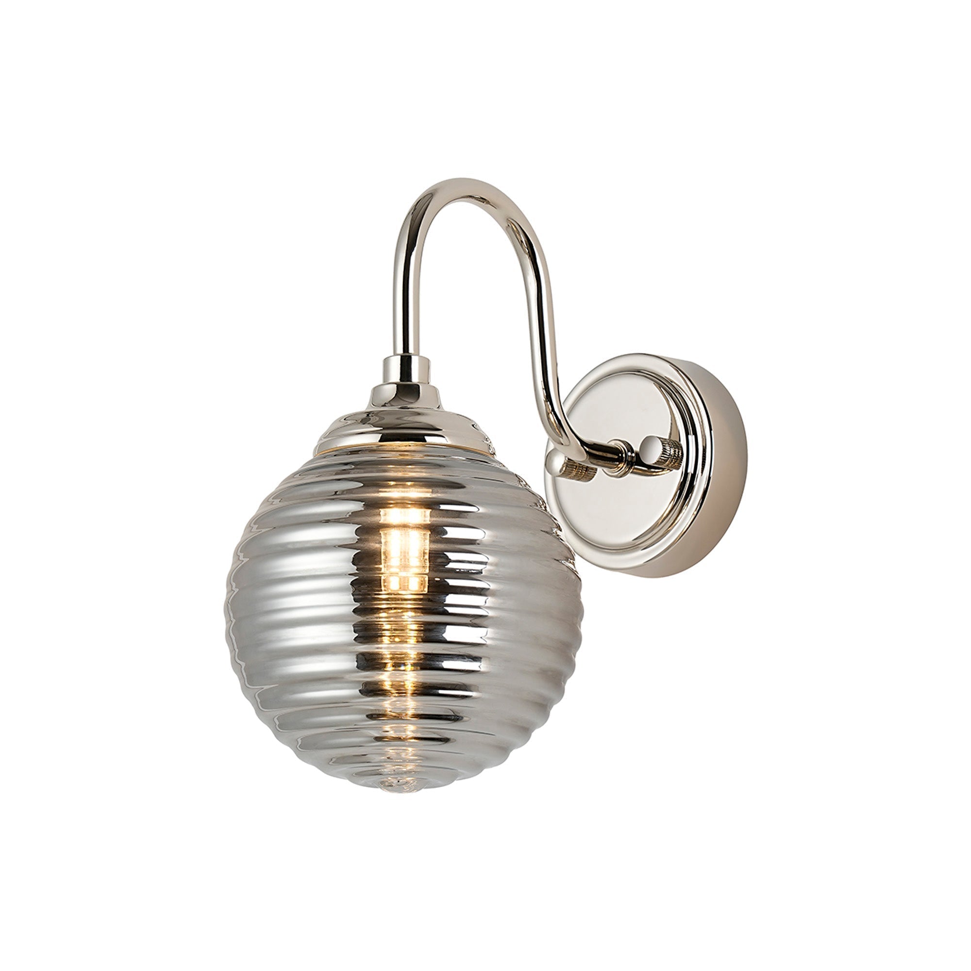 Earl 1Lt Curved Bathroom Wall Light IP44 -  Various Styles