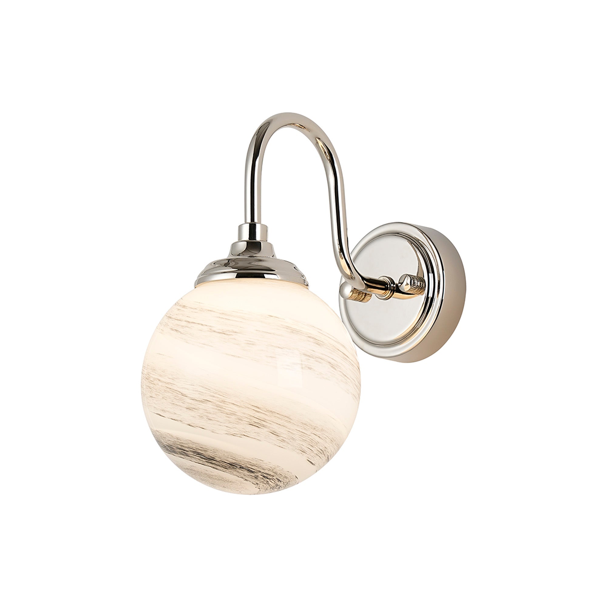 Earl 1Lt Curved Bathroom Wall Light IP44 -  Various Styles