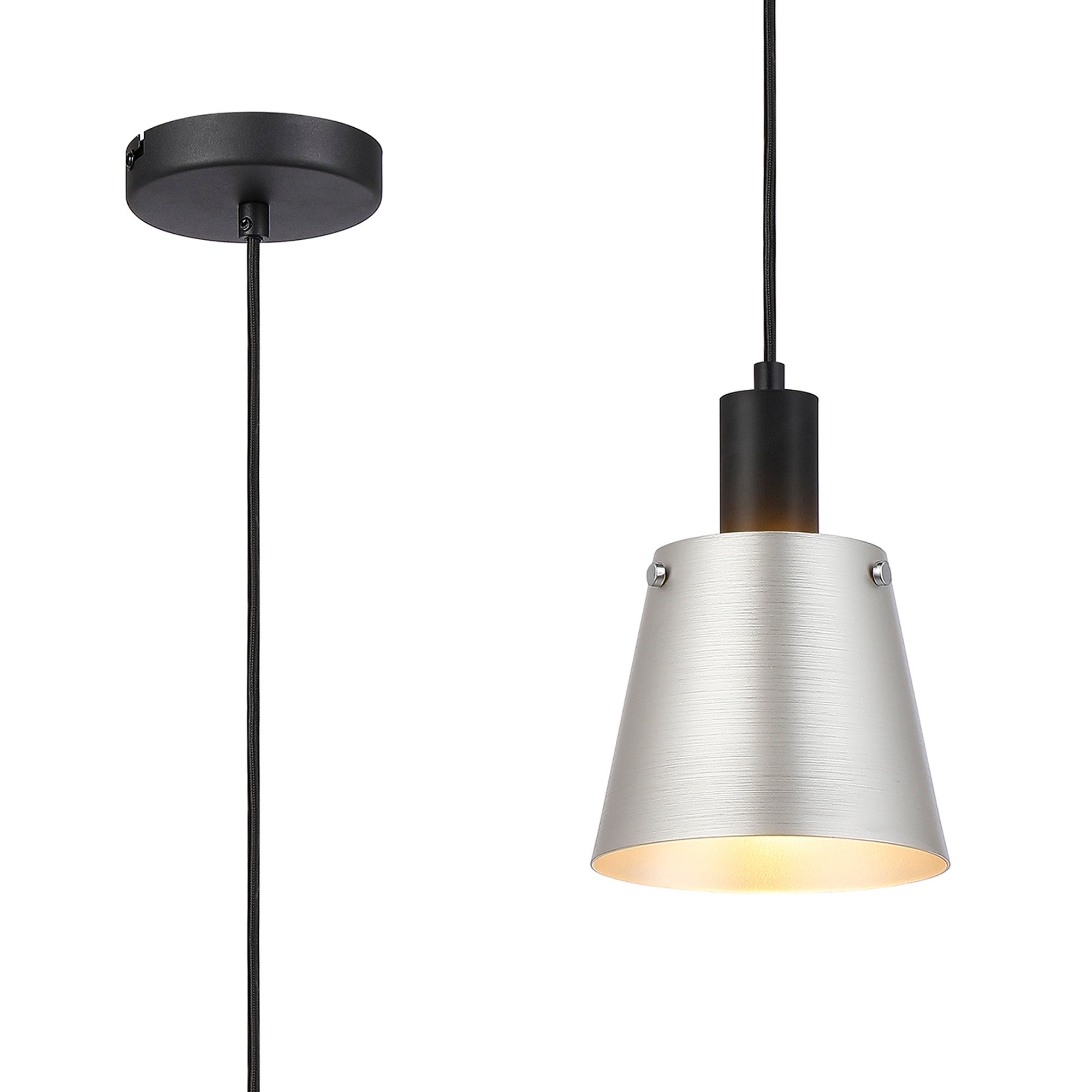 Etain 1Lt E27 Pendant - Various Size & Finish