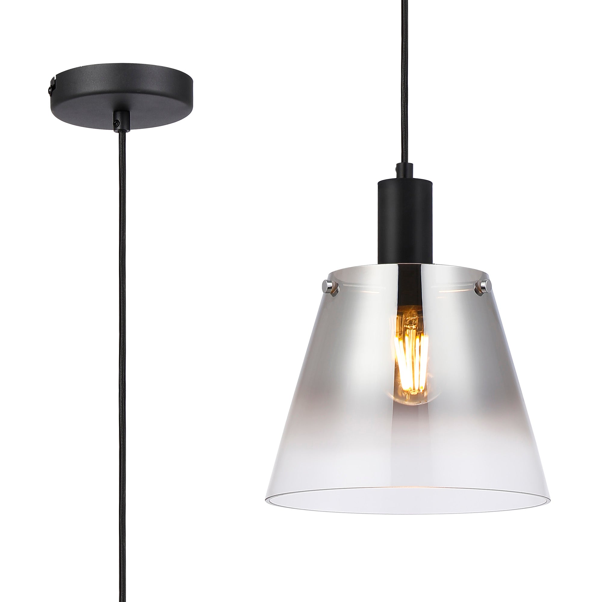 Etain 1Lt E27 Pendant - Various Size & Finish