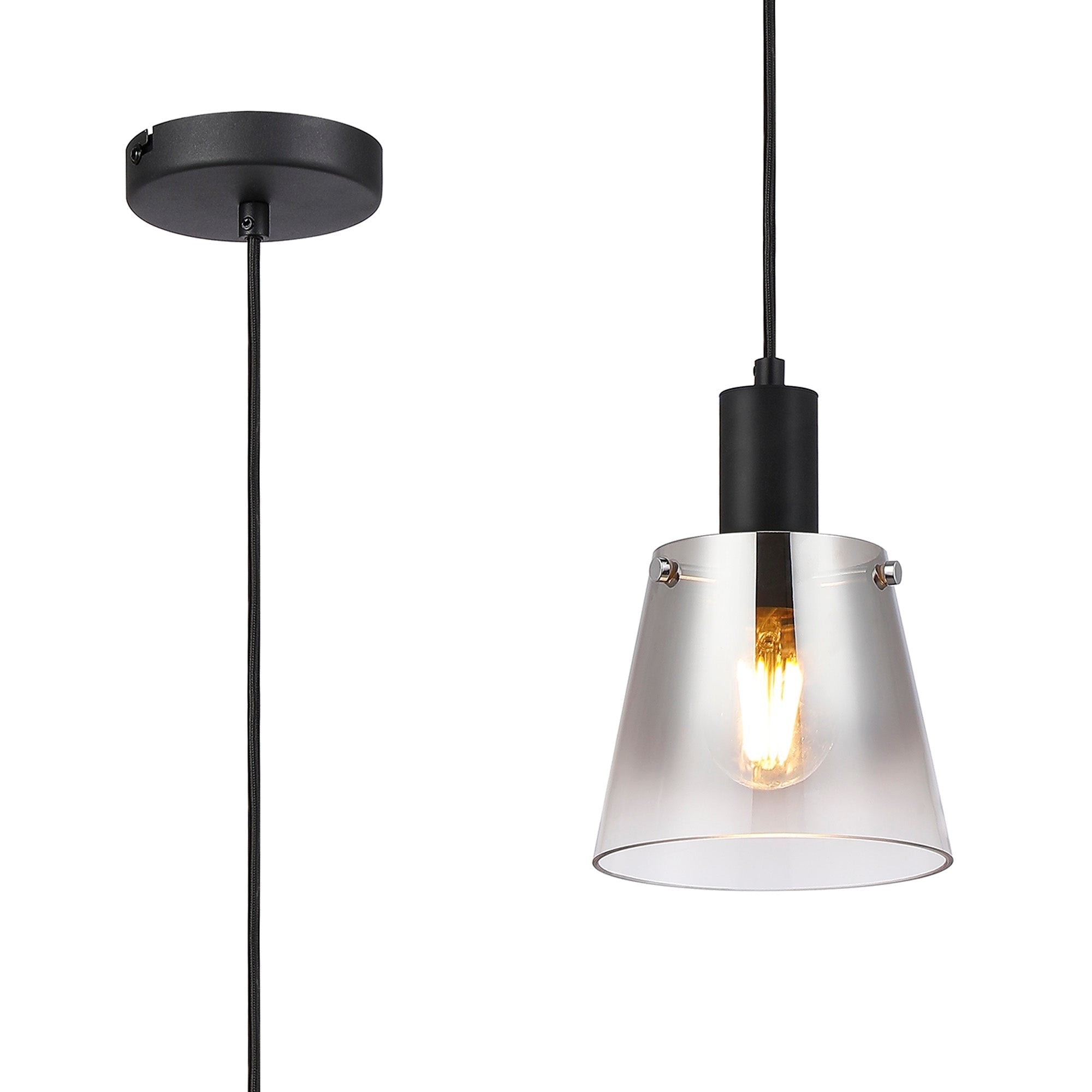 Etain 1Lt E27 Pendant - Various Size & Finish