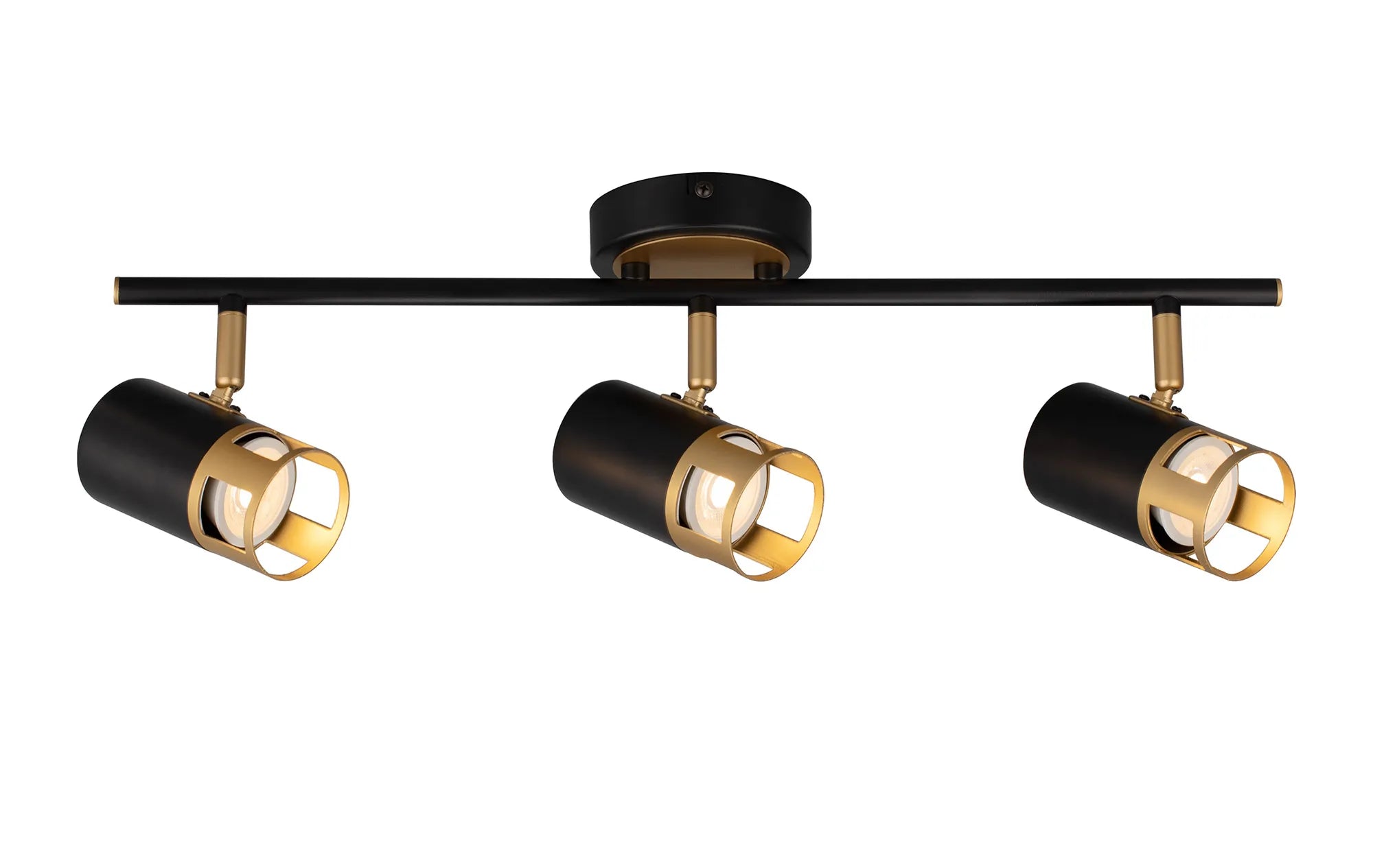 Almera 2/3/4Lt Bar Spotlight GU10 - Painted Gold/Polished Chrome