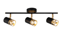 Almera 2/3/4Lt Bar Spotlight GU10 - Painted Gold/Polished Chrome