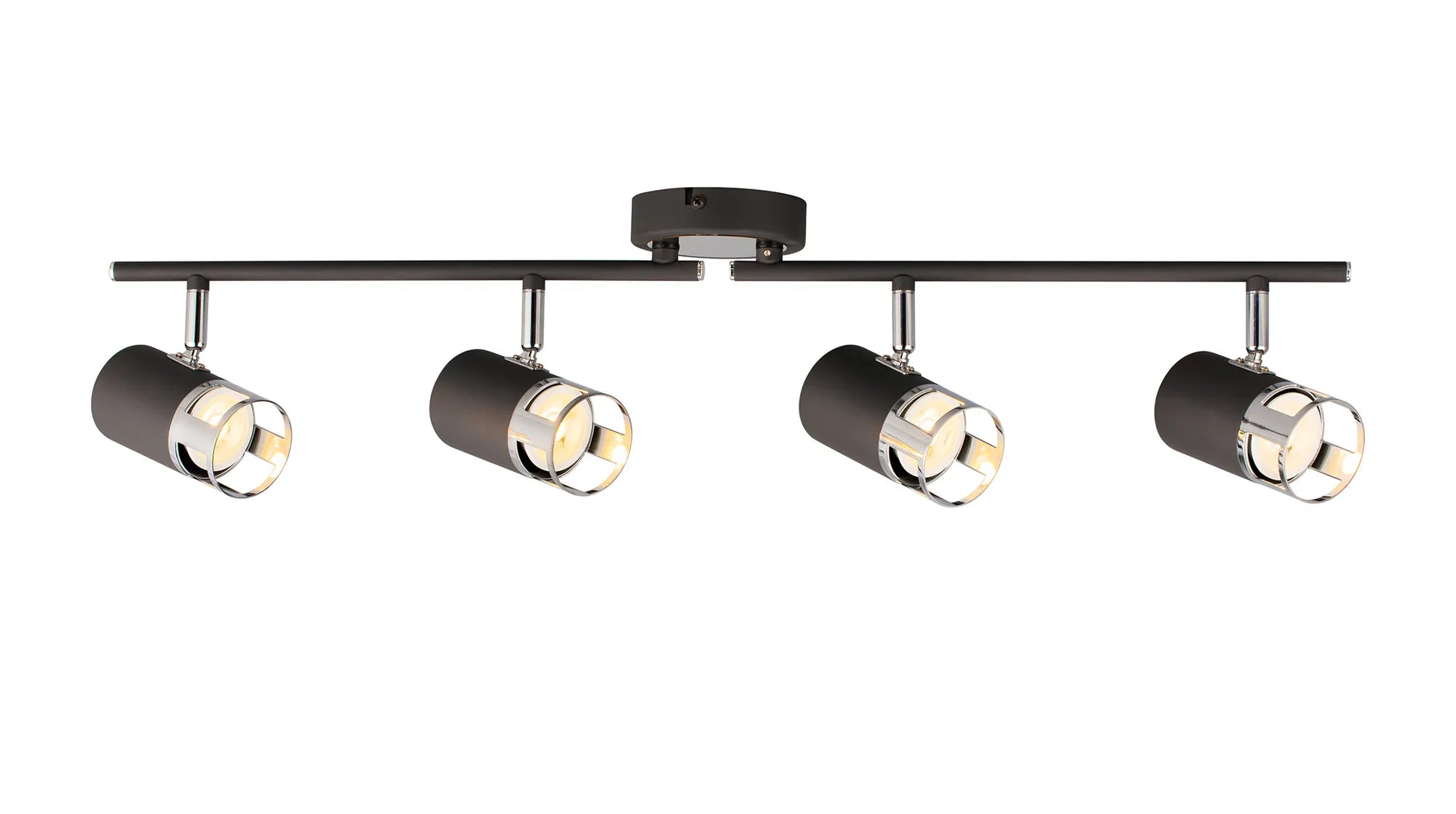 Almera 2/3/4Lt Bar Spotlight GU10 - Painted Gold/Polished Chrome