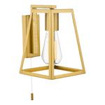 Claudia Wall Light - Matt Black / Natural Brass