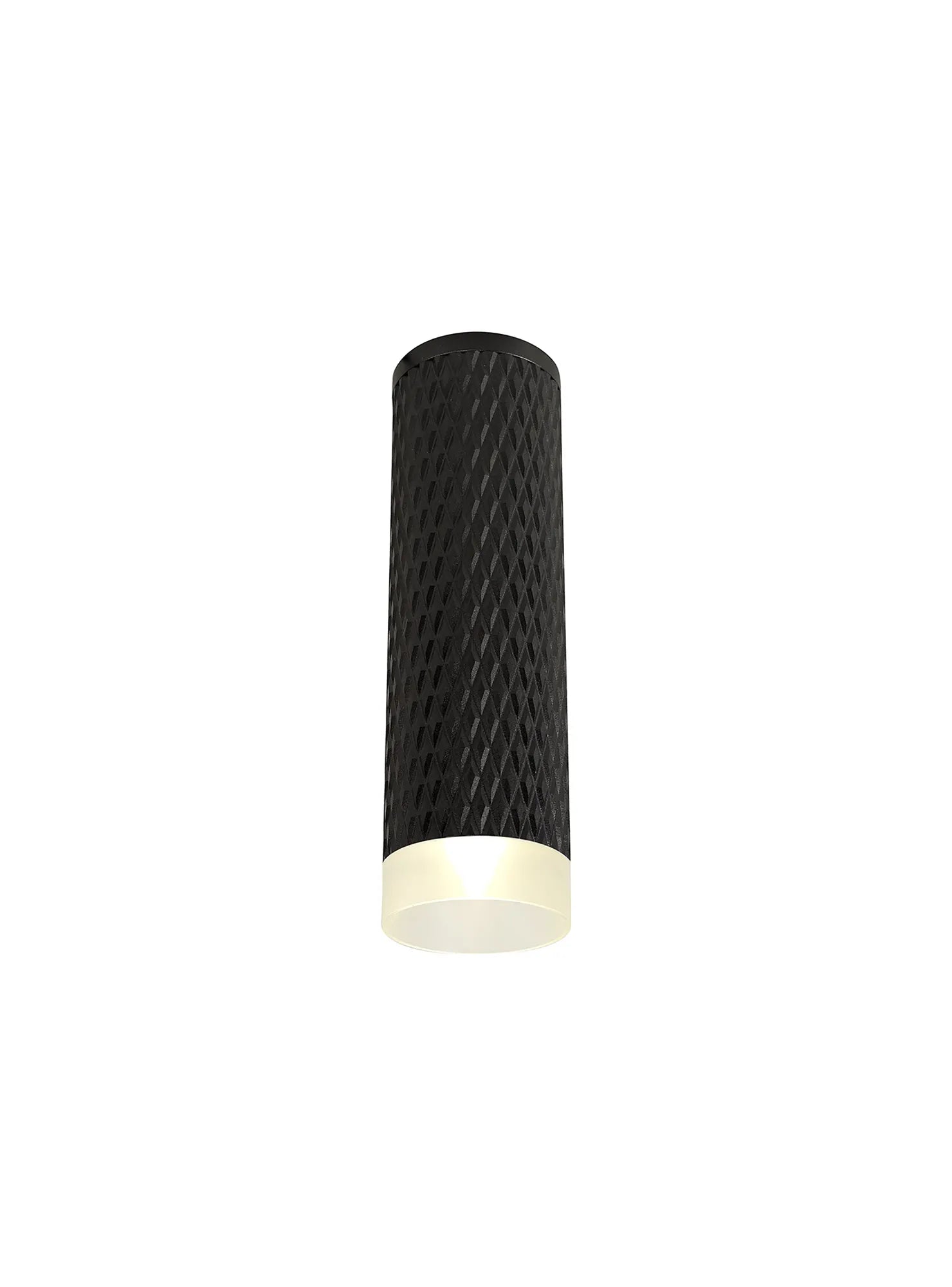 Cylo 1 Light 11cm Surface Mounted Ceiling GU10, Champagne Gold/Acrylic Ring