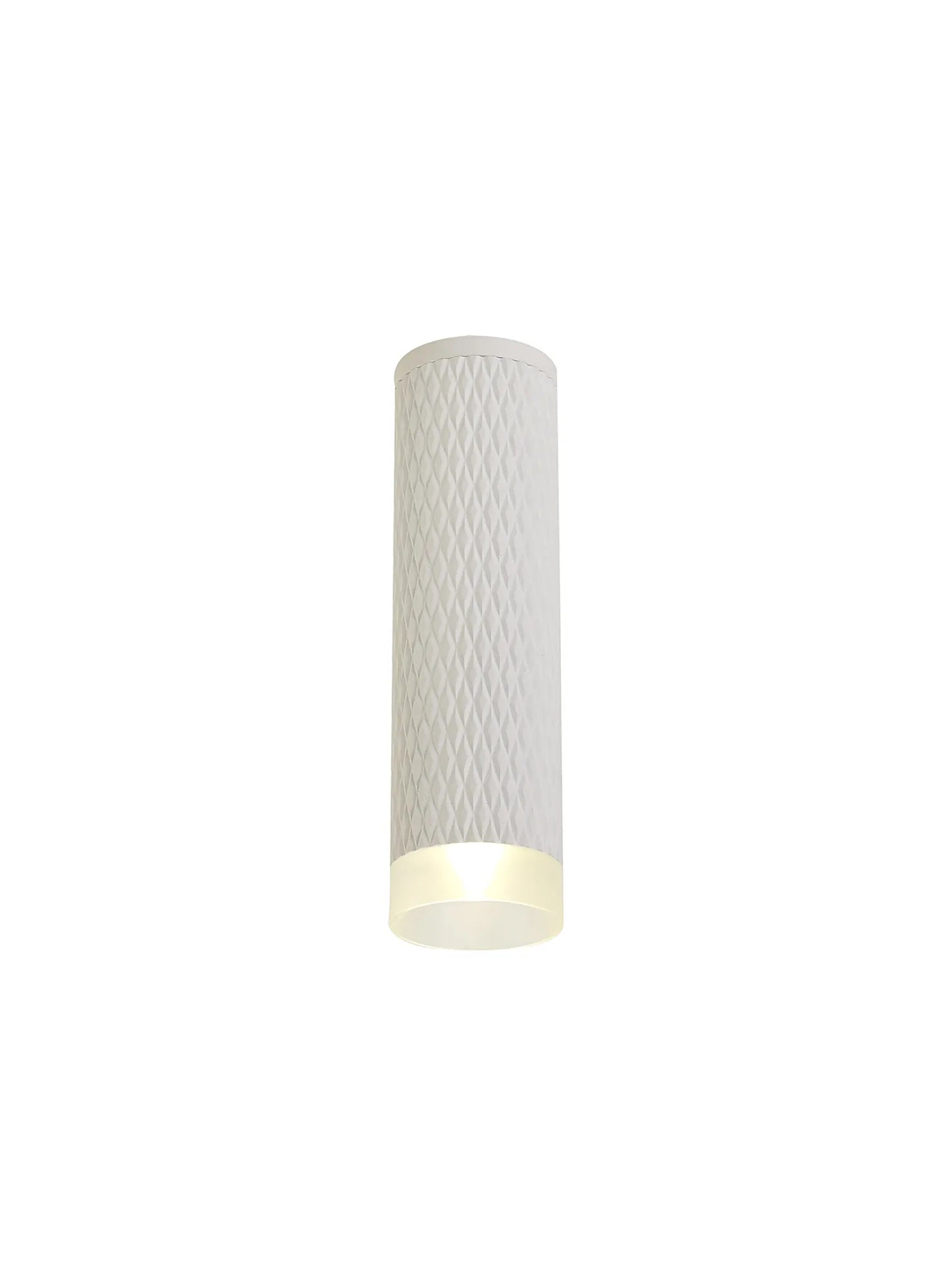 Cylo 1 Light 11cm Surface Mounted Ceiling GU10, Champagne Gold/Acrylic Ring