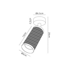 Cylo Adjustable 1 Light Surface Mounted Ceiling/Wall Spot
