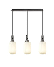 Cadiz 3Lt  Ribbed Linear Island Pendant - Various Colours