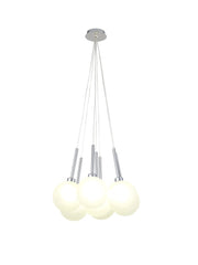 Ipswich Cluster Pendant 1.5m, 7 x G9, Various Type Shades