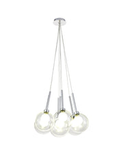 Ipswich Cluster Pendant 1.5m, 7 x G9, Various Type Shades