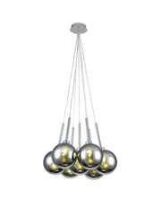 Ipswich Cluster Pendant 1.5m, 7 x G9, Various Type Shades