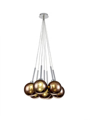 Ipswich Cluster Pendant 1.5m, 7 x G9, Various Type Shades