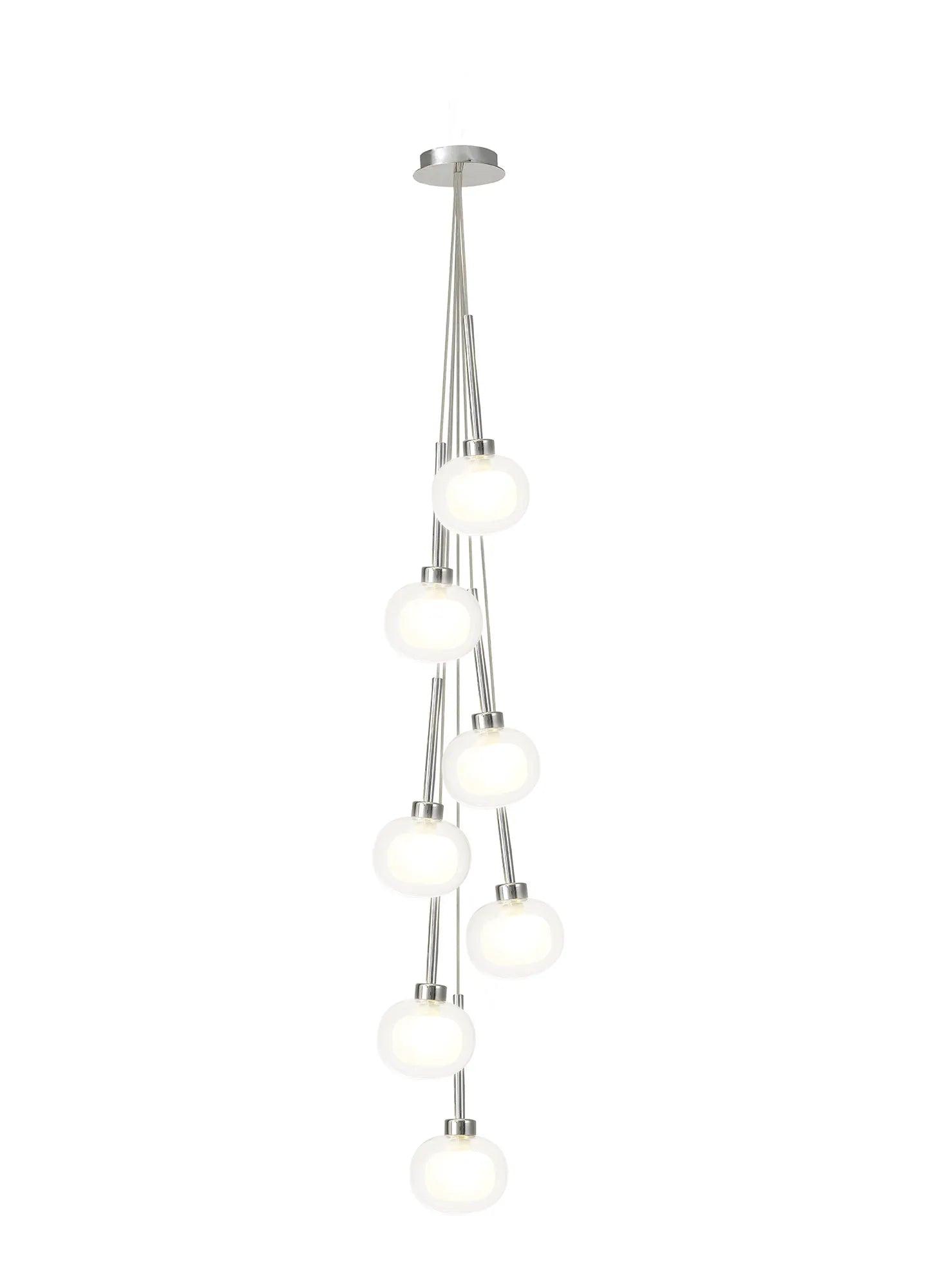 Ipswich Cluster Pendant 1.5m, 7 x G9, Various Type Shades