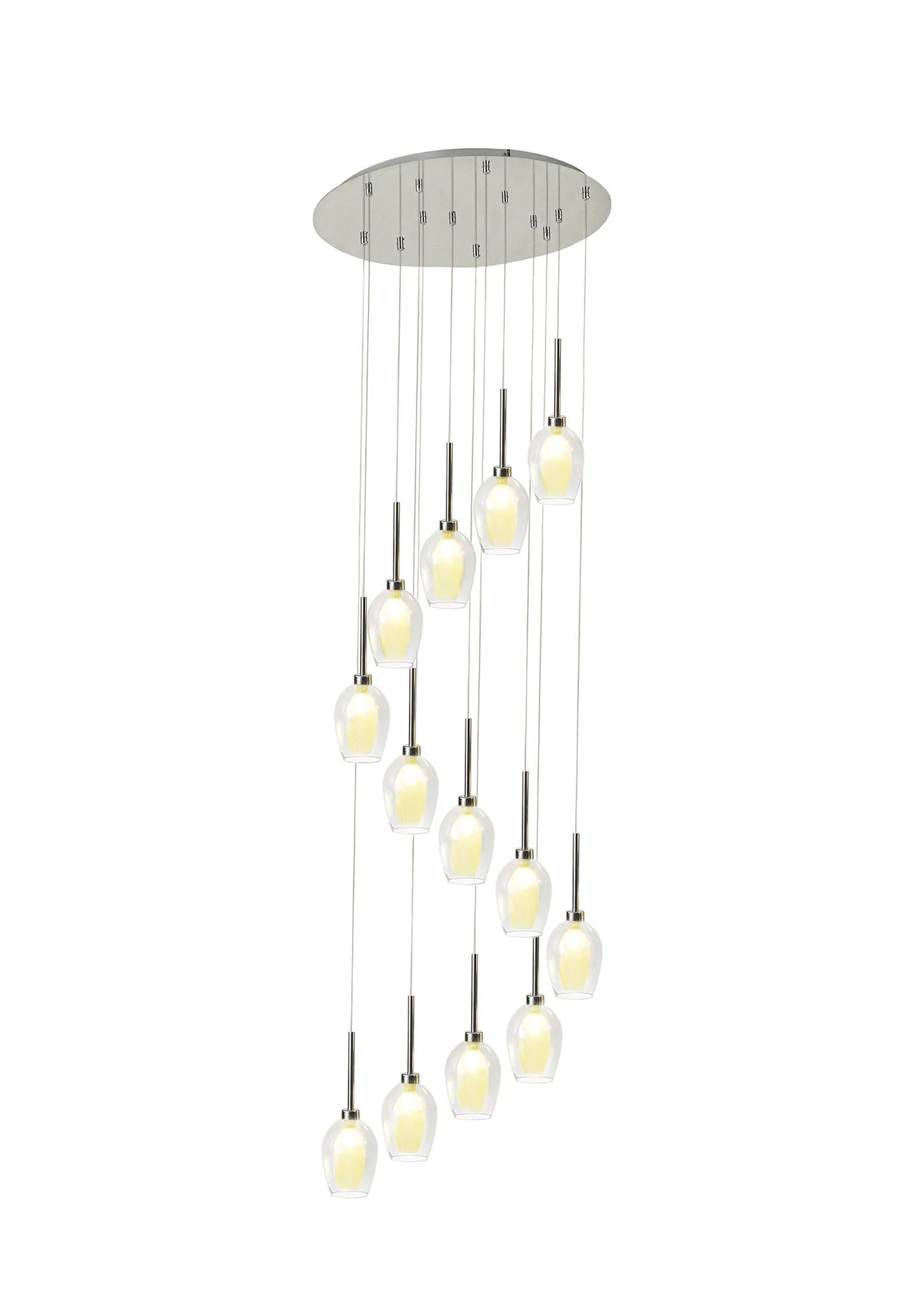 Ipswich Round Pendant 2.5m, 13 x G9