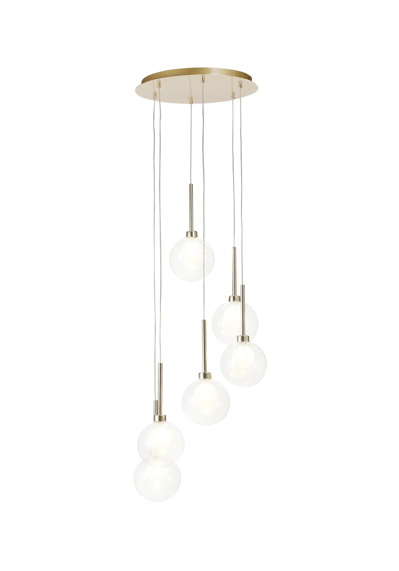 Ipswich Round Pendant, 6 x G9, Various Type Shades