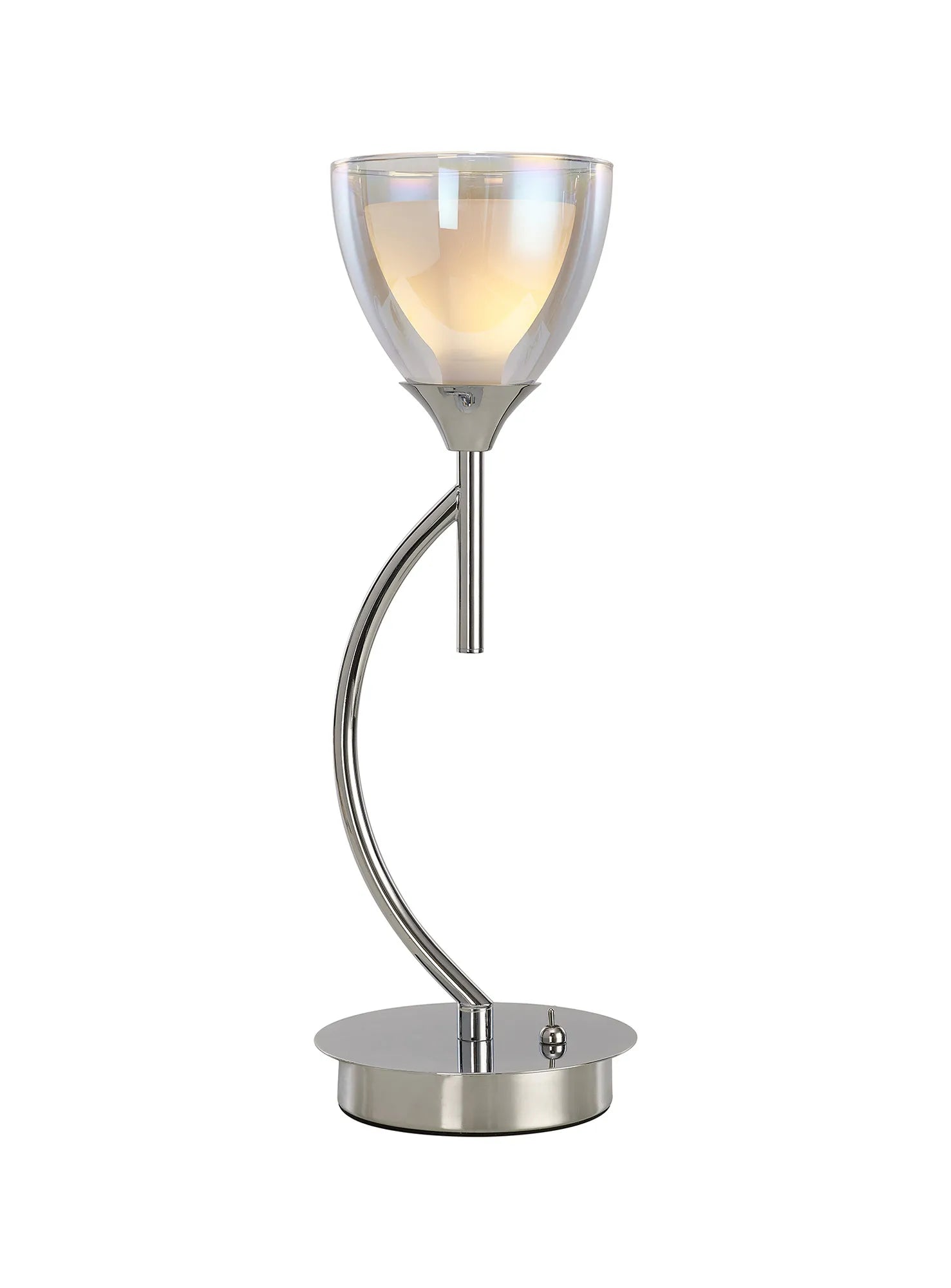 Cassis 1Lt Vertical Table Lamp - Gold/Chrome/Black