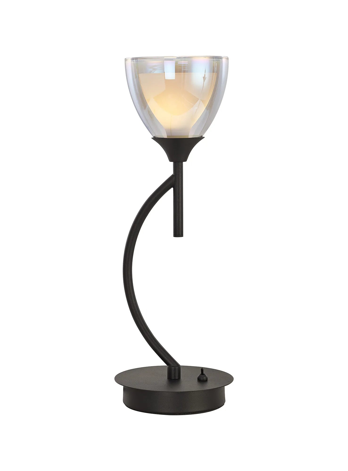 Cassis 1Lt Vertical Table Lamp - Gold/Chrome/Black