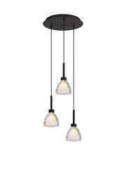 Ipswich Round Pendant With Curved Cone Glass G9