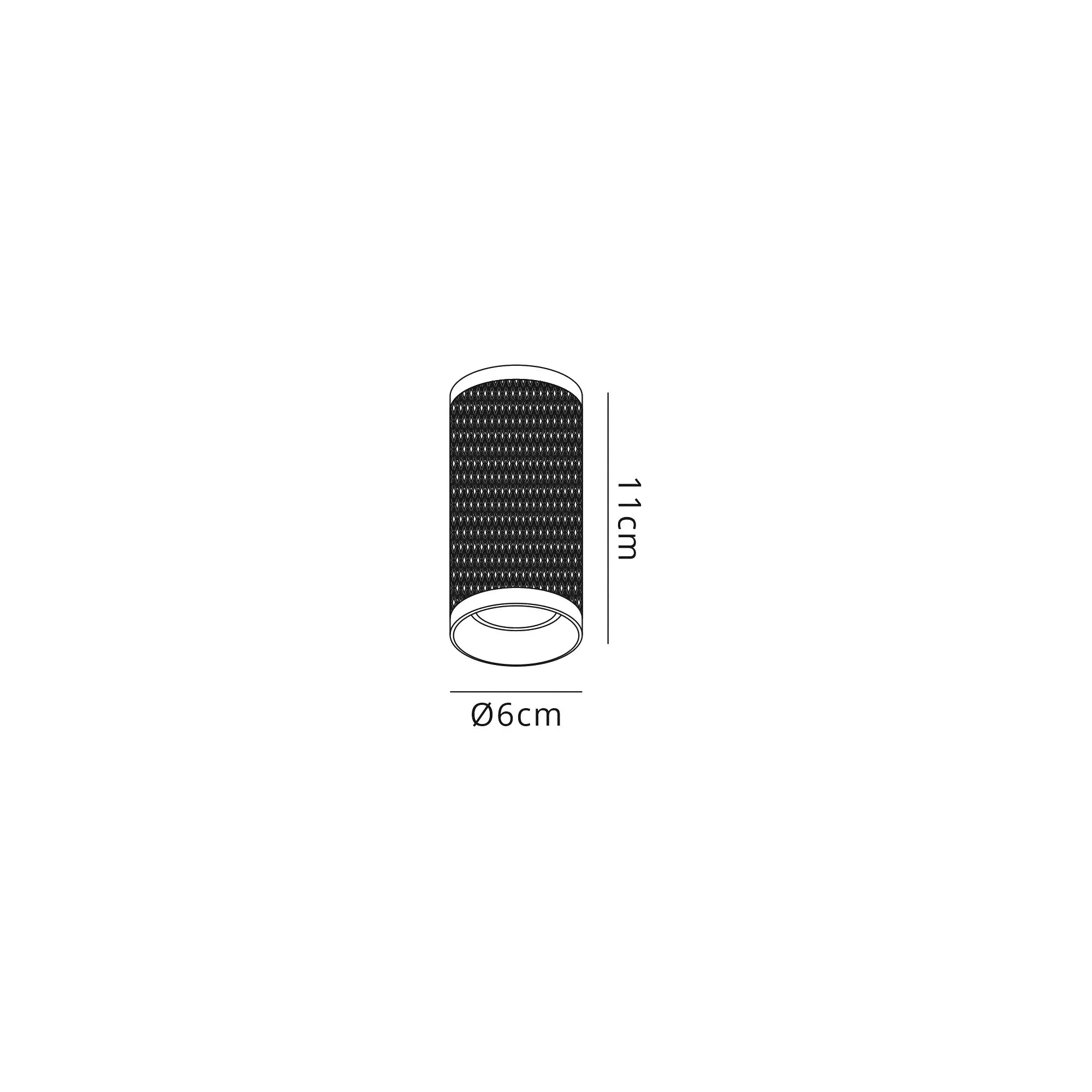 Cylo 11/20/30cm Surface Mounted Ceiling Light, 1 x GU10