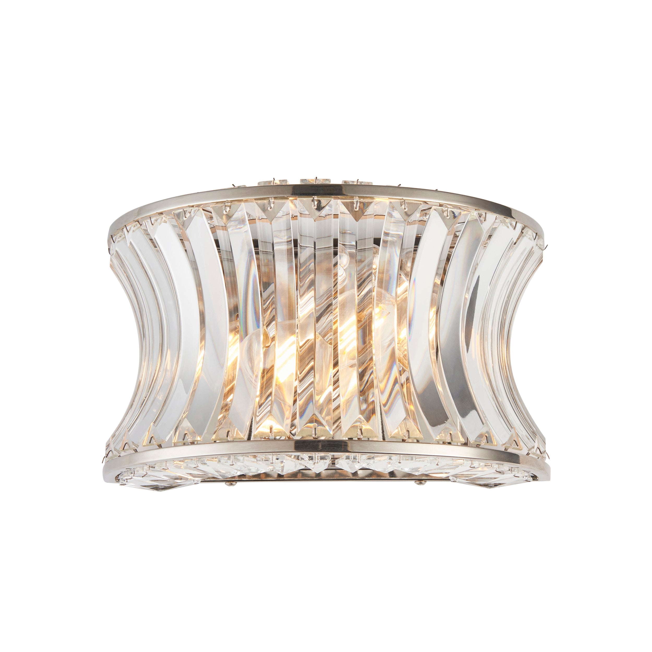 Roco Crystal Wall Light - Brass/ Nickel