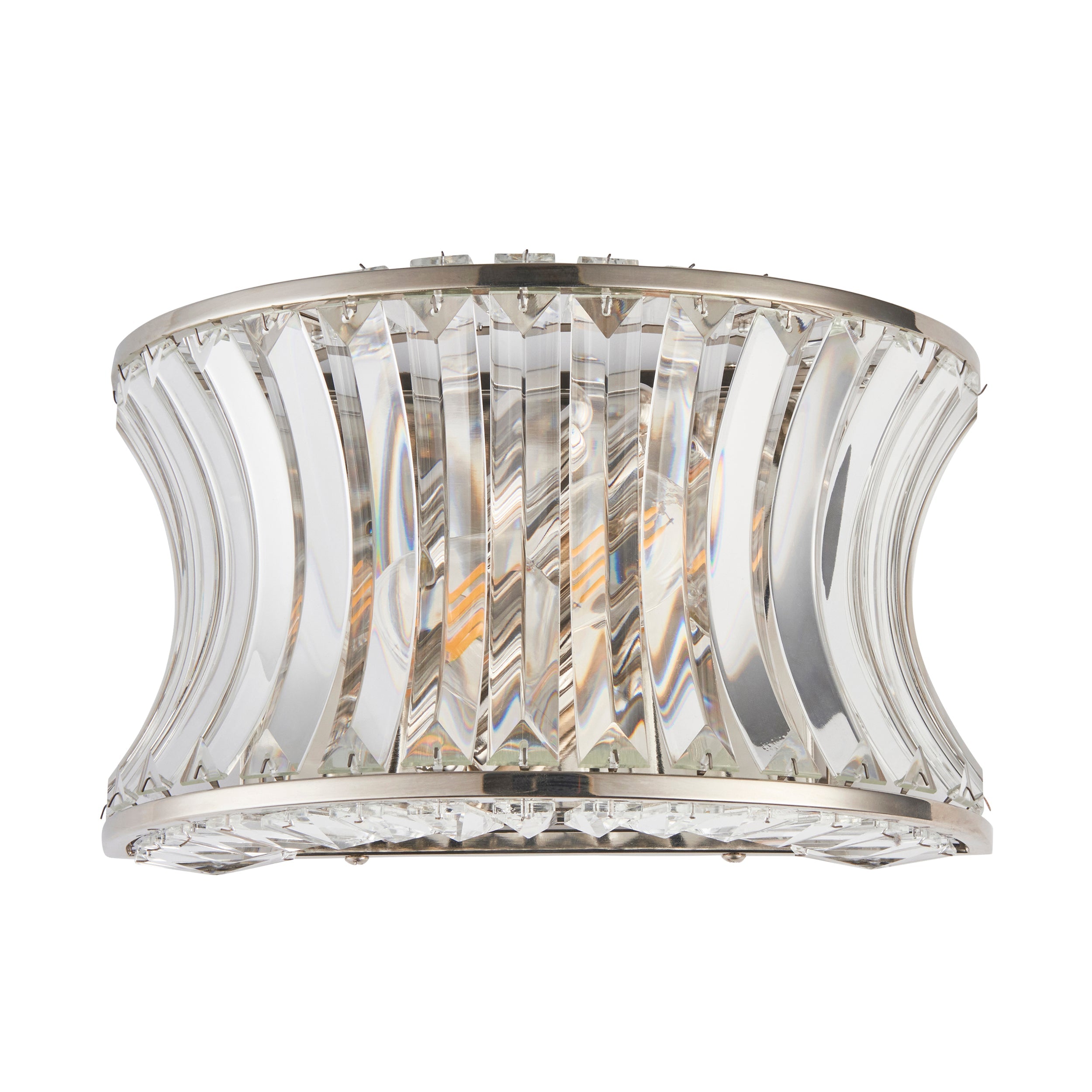 Roco Crystal Wall Light - Brass/ Nickel