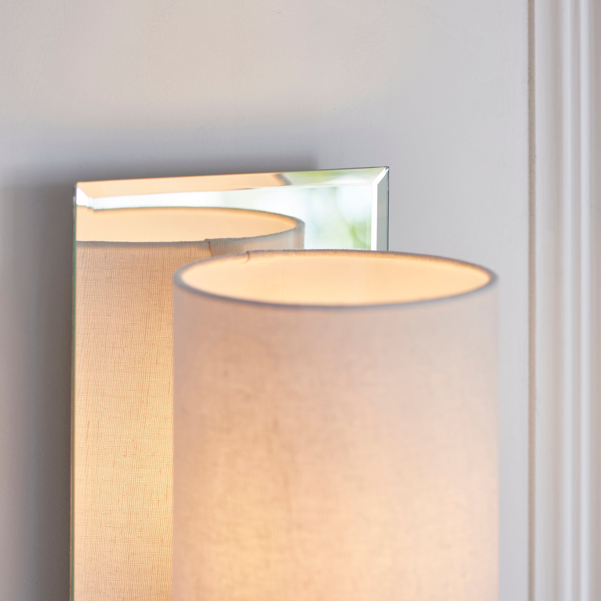 Sadie 1Lt Wall Light - Satin Brass / Bright Nickel