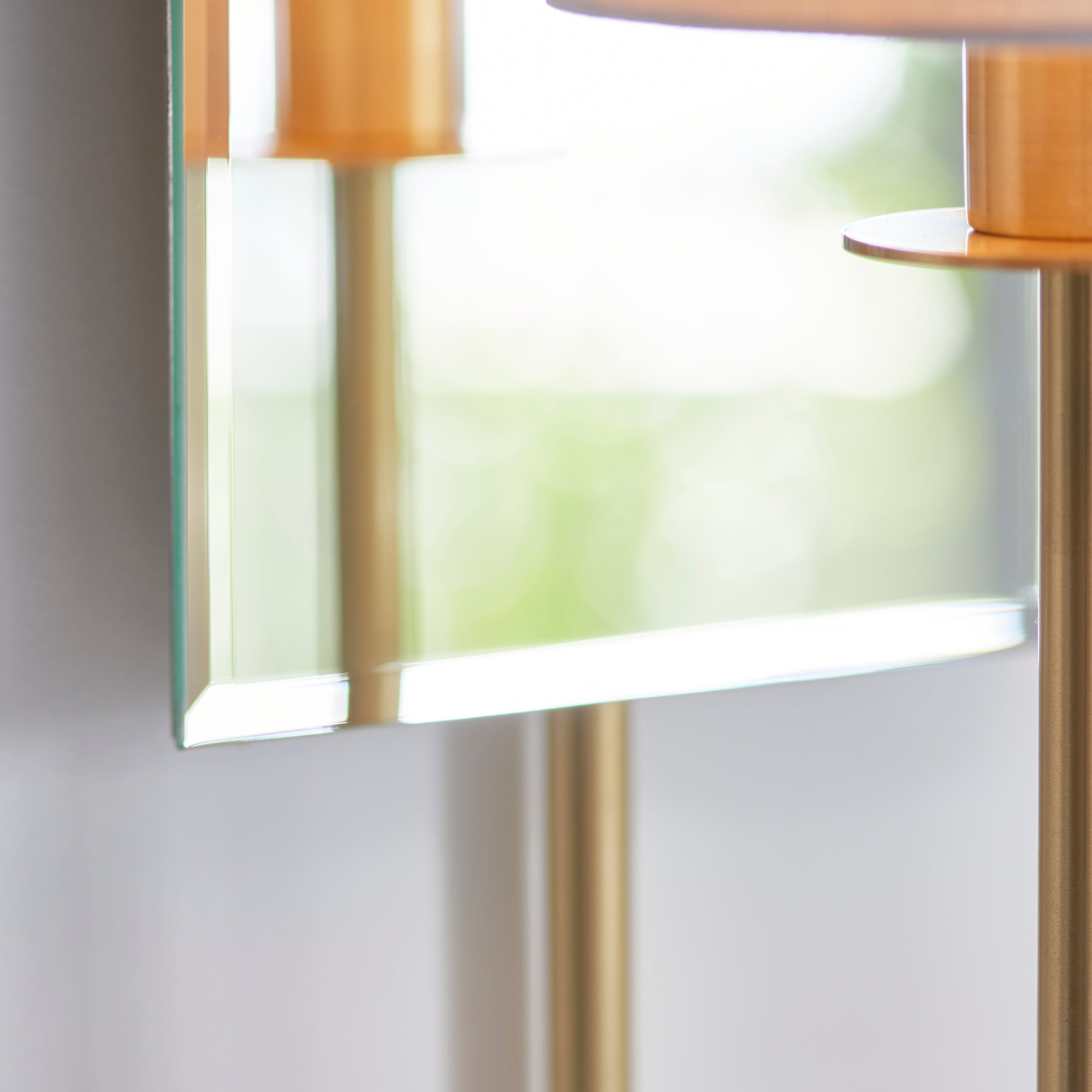 Sadie 1Lt Wall Light - Satin Brass / Bright Nickel