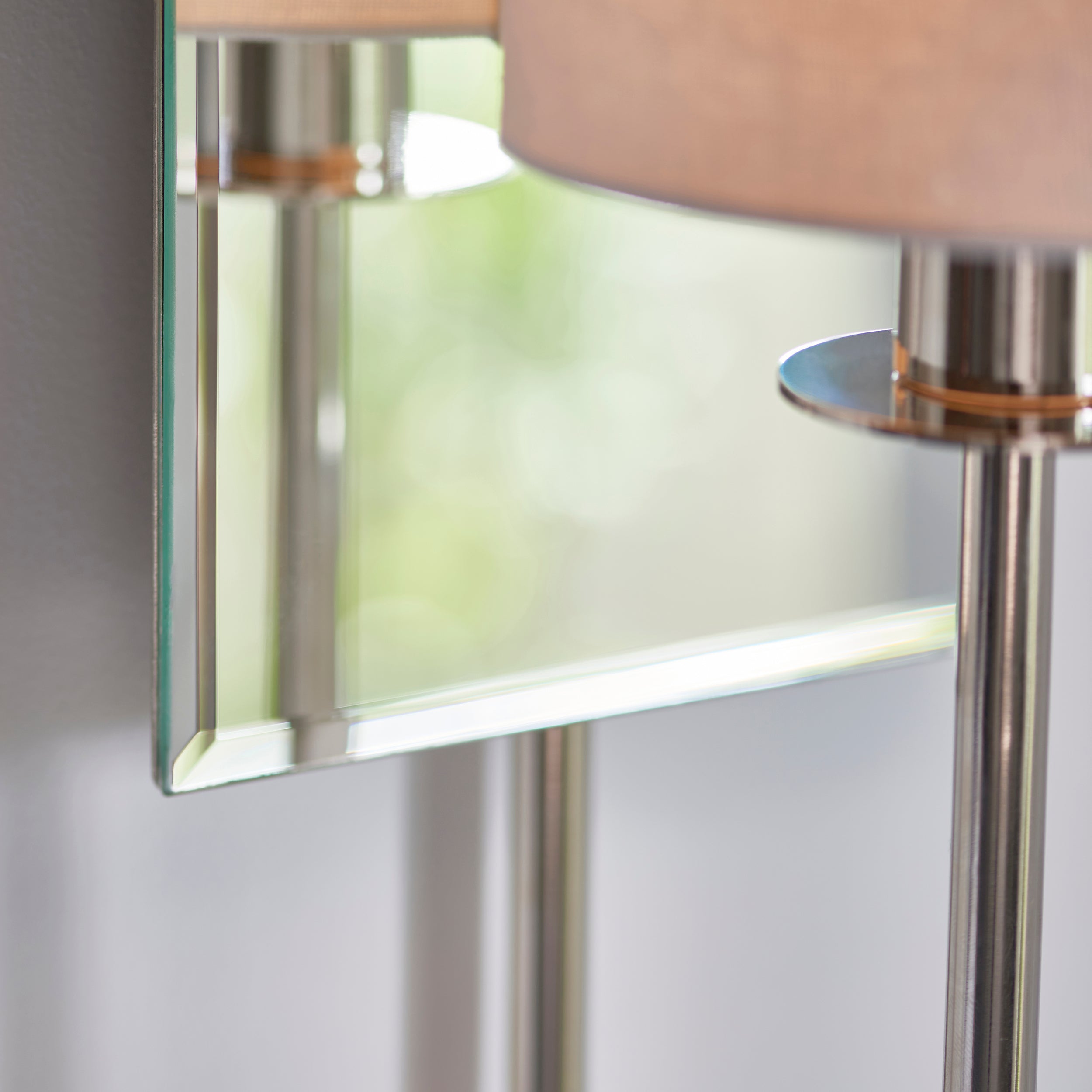 Sadie 1Lt Wall Light - Satin Brass / Bright Nickel