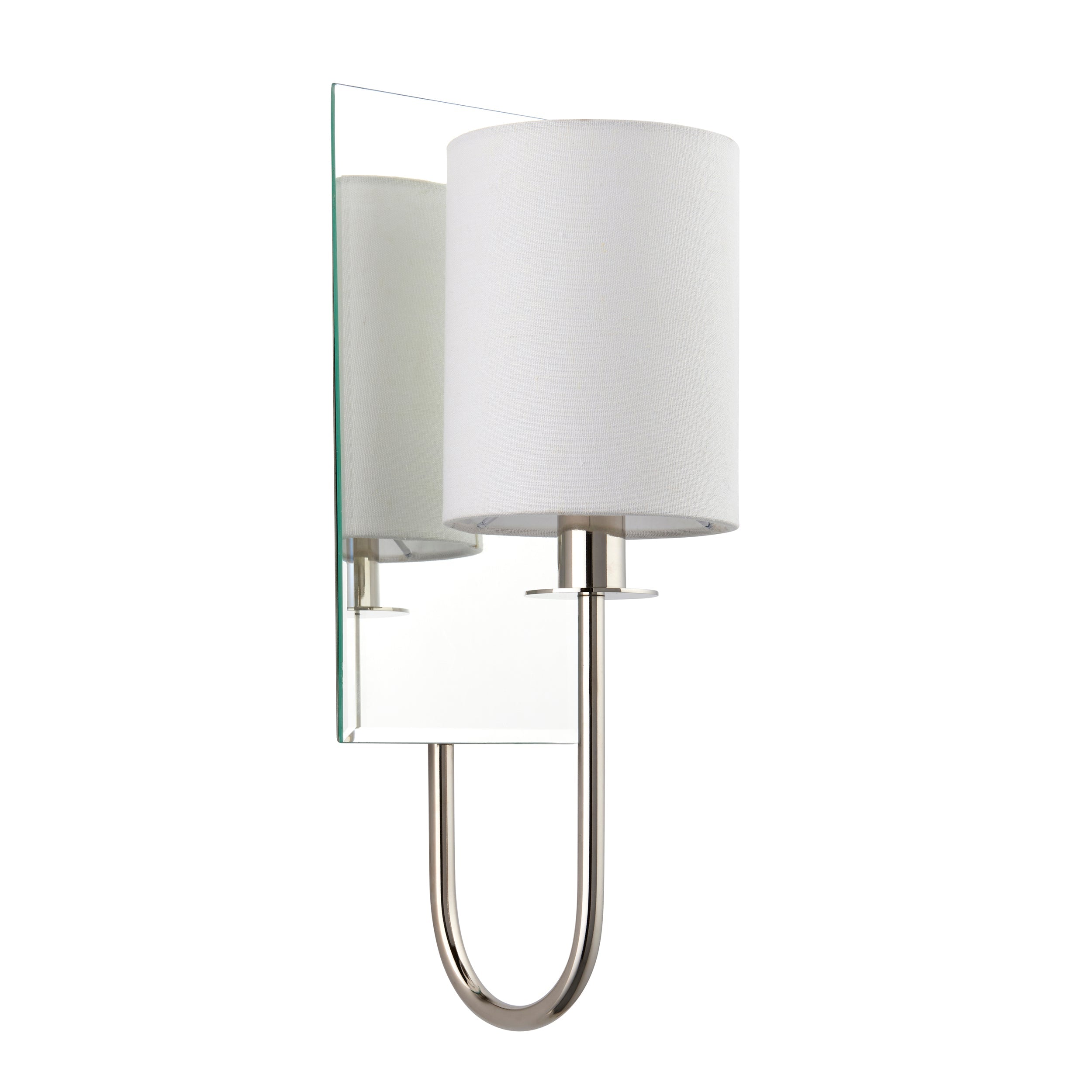 Sadie 1Lt Wall Light - Satin Brass / Bright Nickel