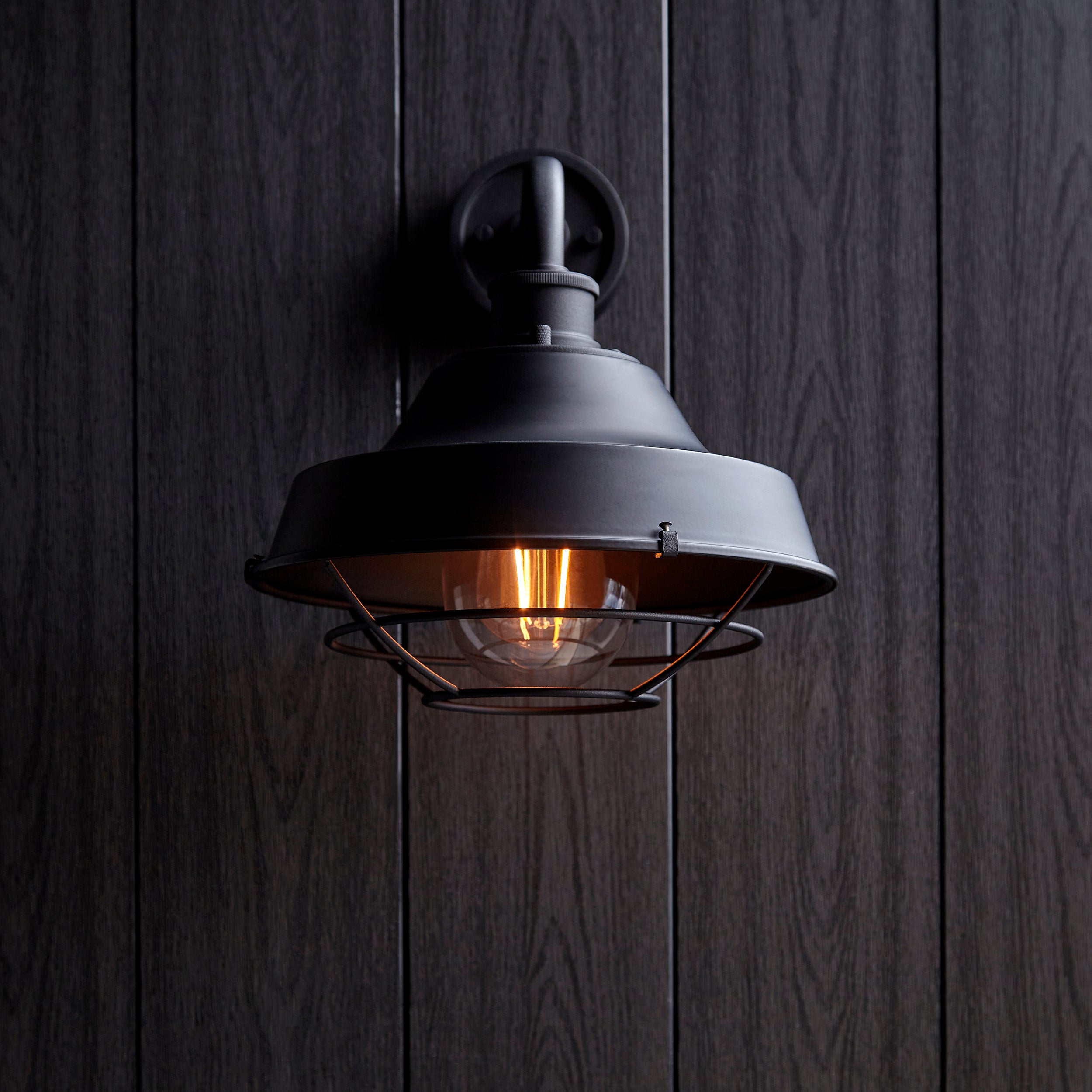 Astley Outdoor Wall Light - Matt Black