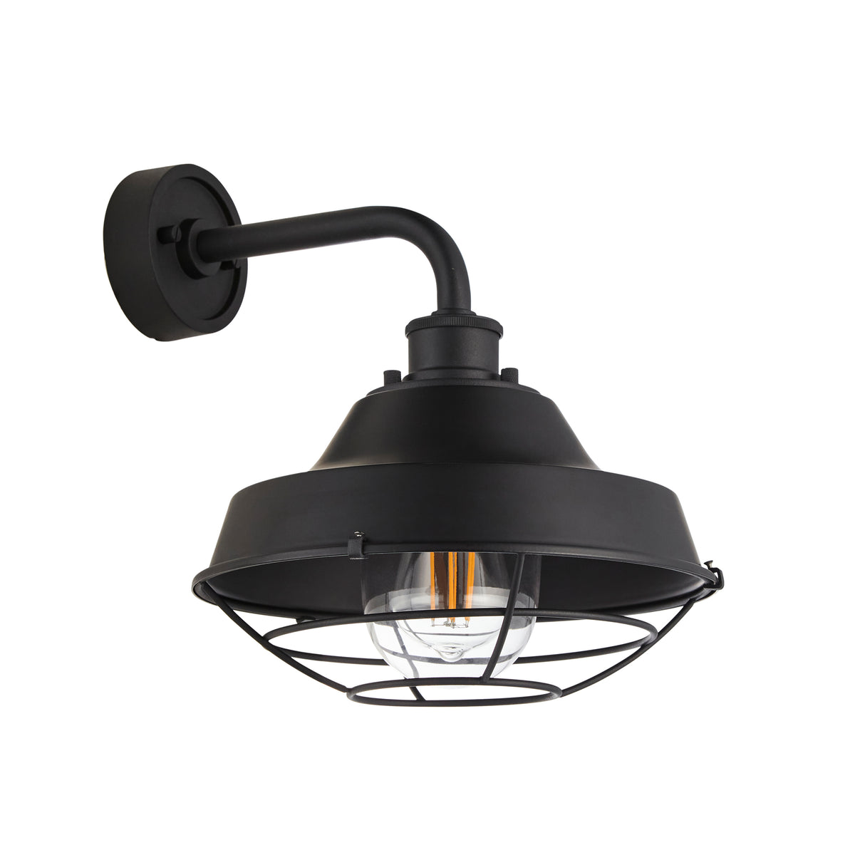 Astley Outdoor Wall Light - Matt Black