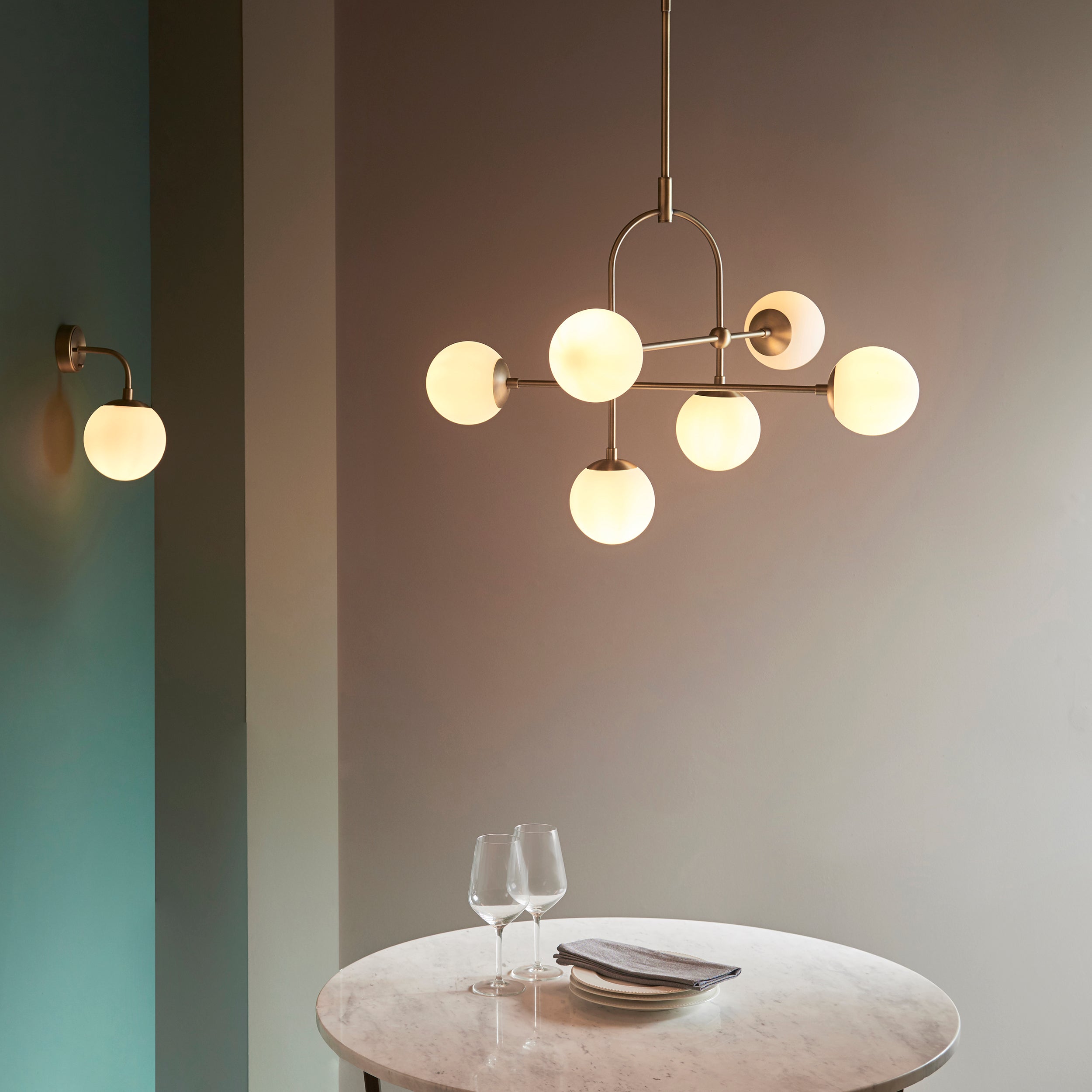 Halbrooke 1Lt Wall Light - Various Finishes