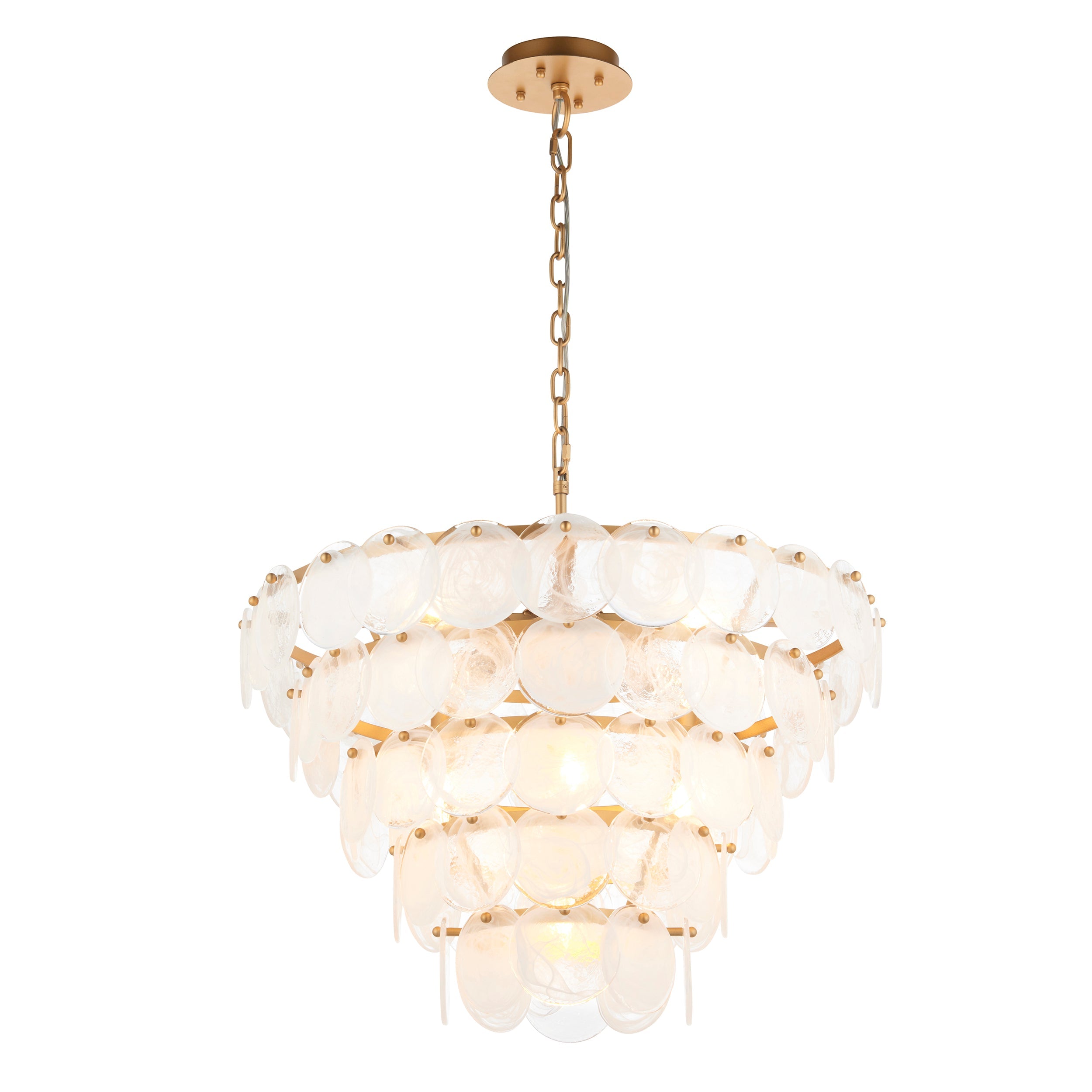 Laurita 9Lt Centre Ceiling Light - Antique Gold