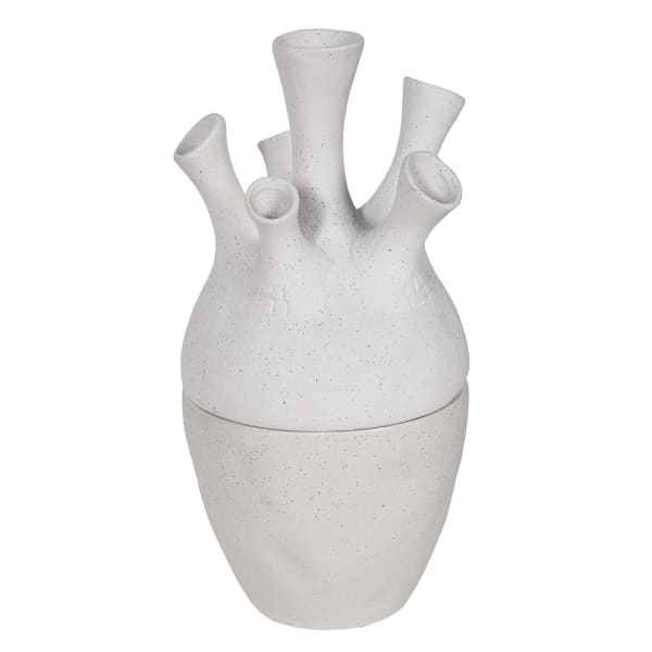 Large White Coral Vase- Christmas Gift